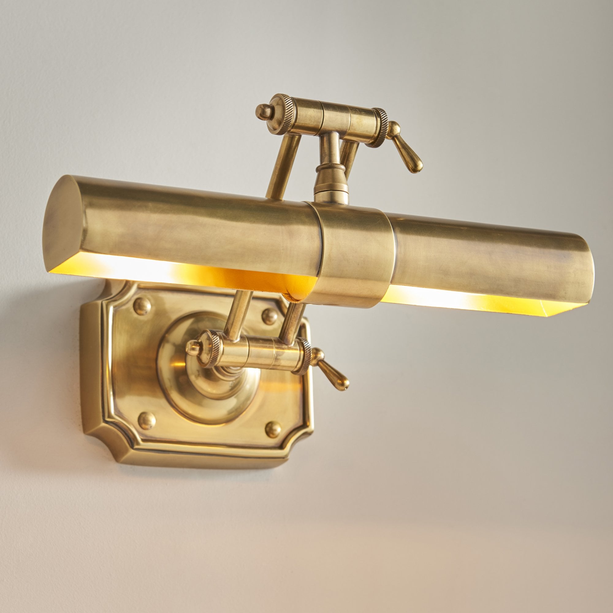 Interiors 1900 Winchester 14" 2 Light Wall Light - Solid Mellow Brass