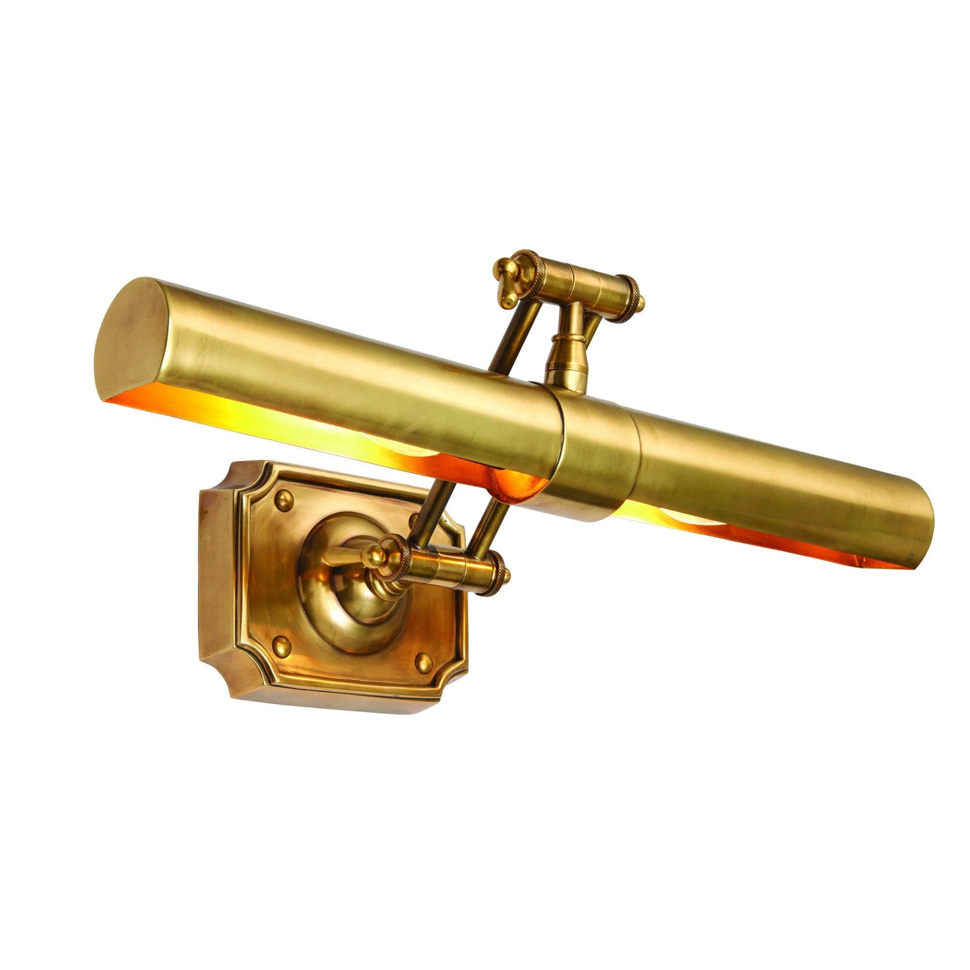 Interiors 1900 Winchester 20" 2 Light Wall Light - Solid Mellow Brass