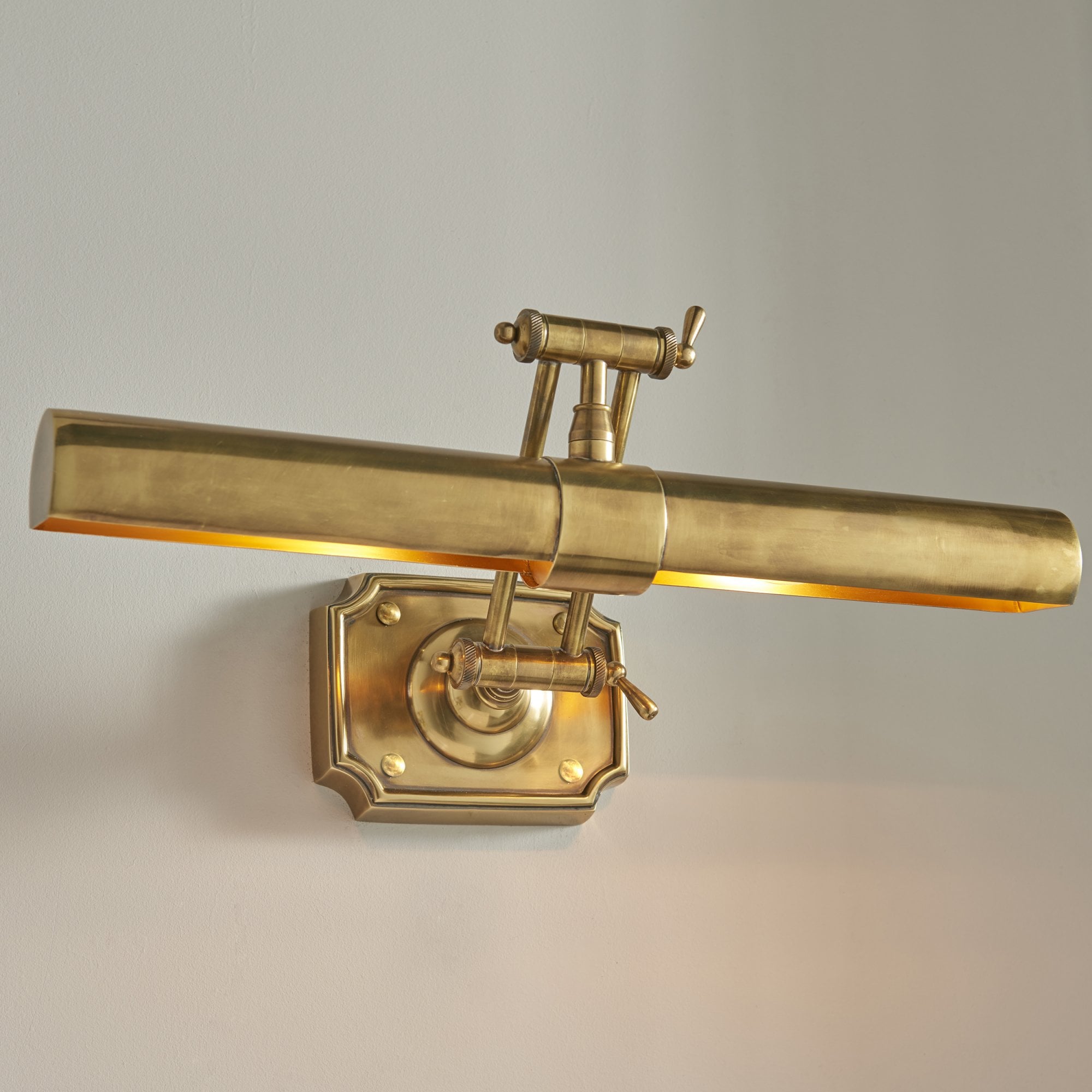 Interiors 1900 Winchester 20" 2 Light Wall Light - Solid Mellow Brass