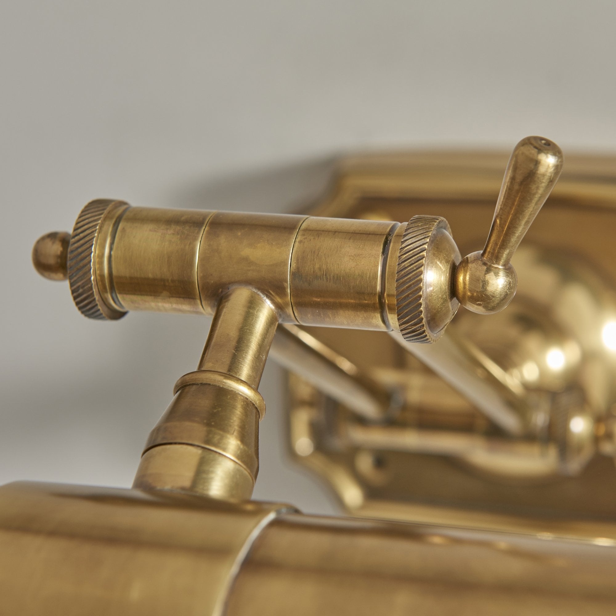 Interiors 1900 Winchester 20" 2 Light Wall Light - Solid Mellow Brass