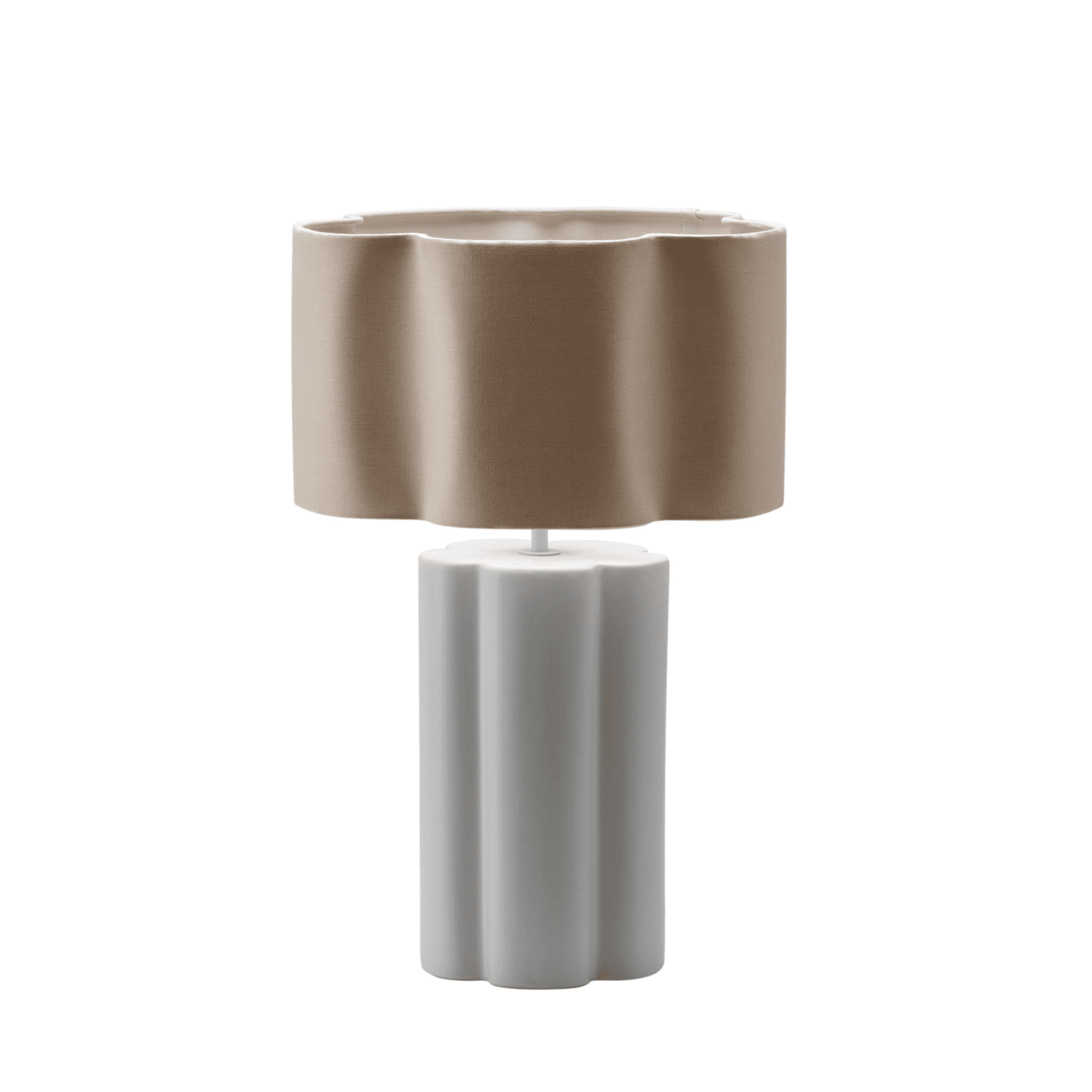 houseof. Flower Ceramic Table Lamp - White