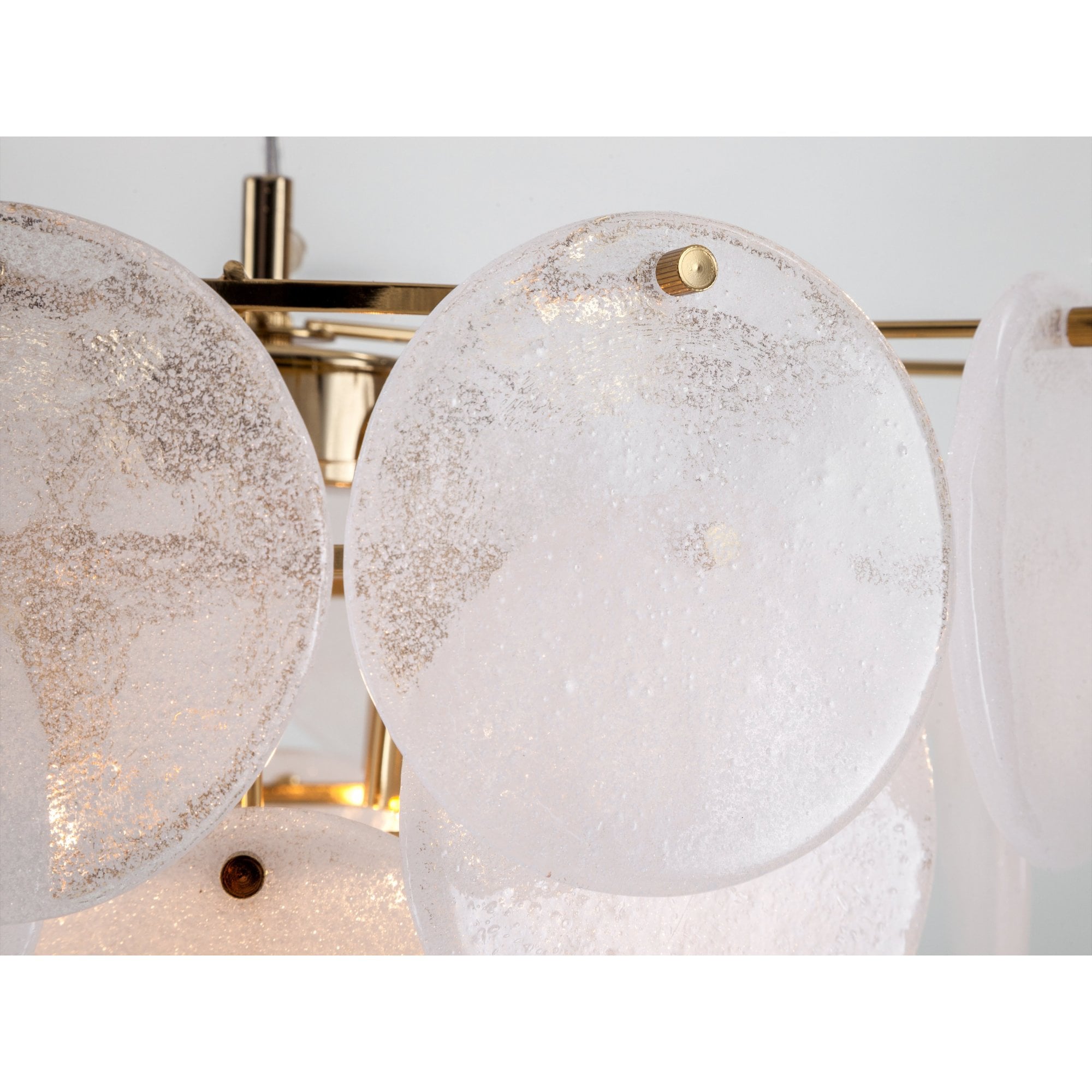 houseof. White Glass Disk Ceiling Pendant Light - Opal