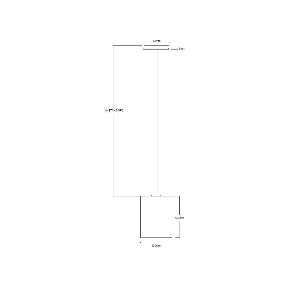 Leverint Piccadilly Small Sealed Rod Pendant