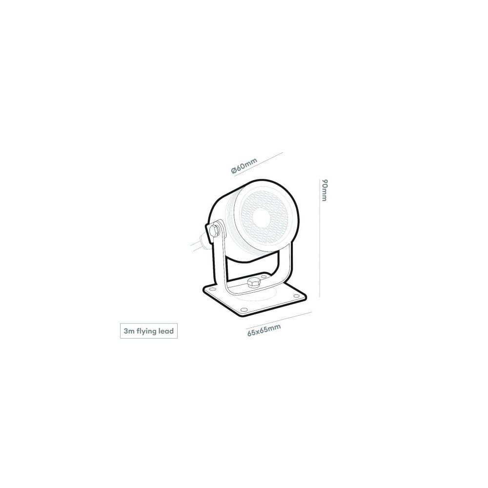 Collingwood UL030 SPS High Output Universal LED Light - Black - Low Voltage