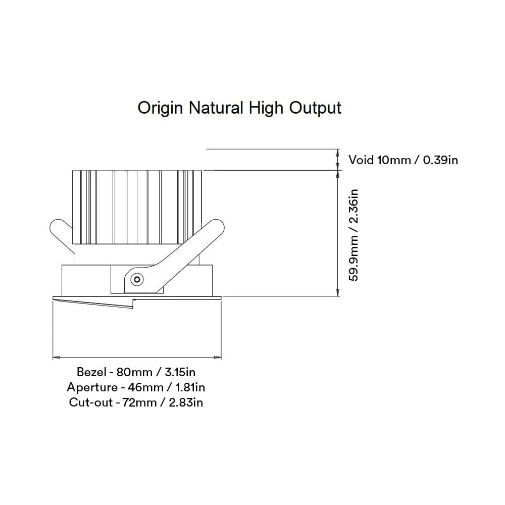 Orluna Muro Wall Washer - Exceptionally Sharp Edge