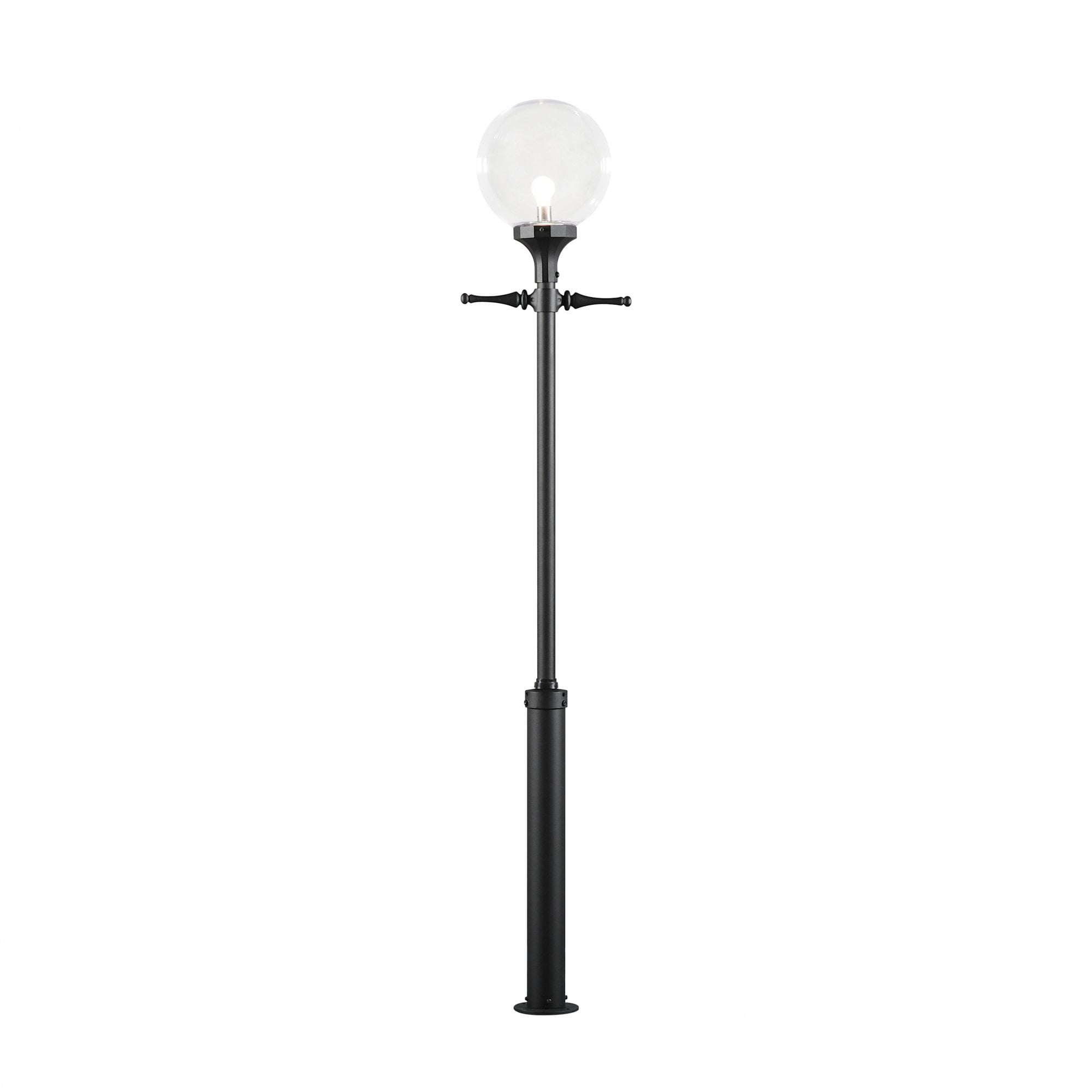 Konstsmide Orion Lampost (With Taurus Pole and Ladder Bracket) - Matt Black