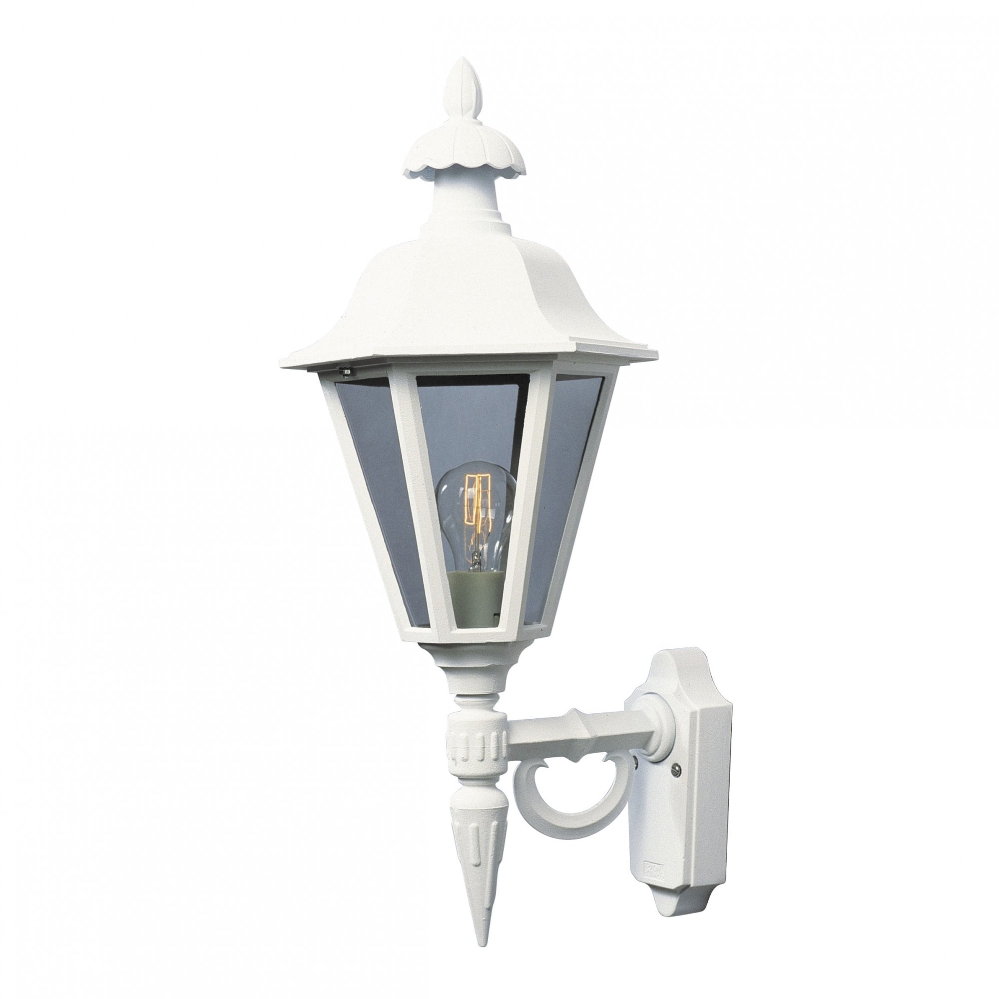 Konstsmide Pallas Large Up Wall Light - Matt White