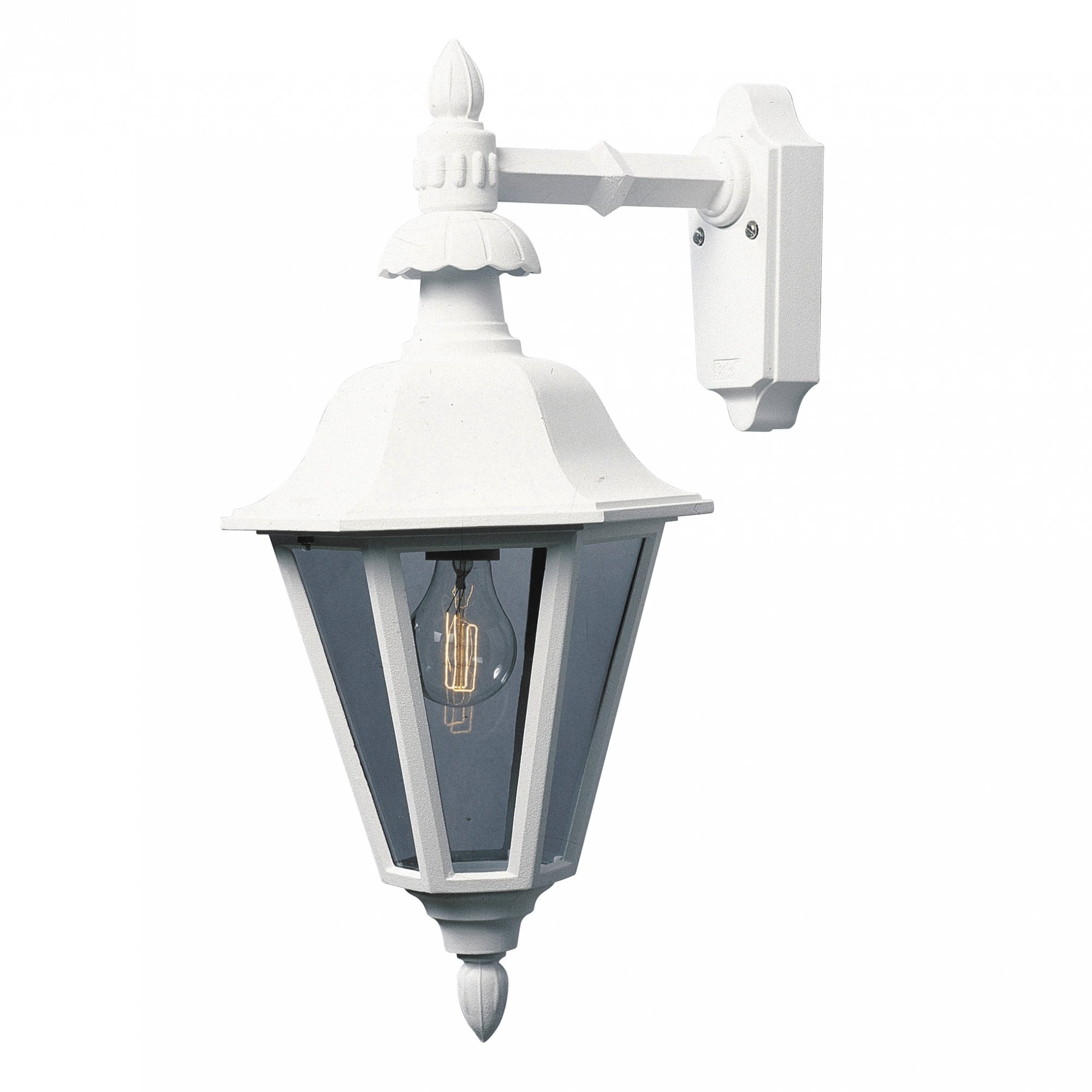 Konstsmide Pallas Large Down Wall Light - Matt White