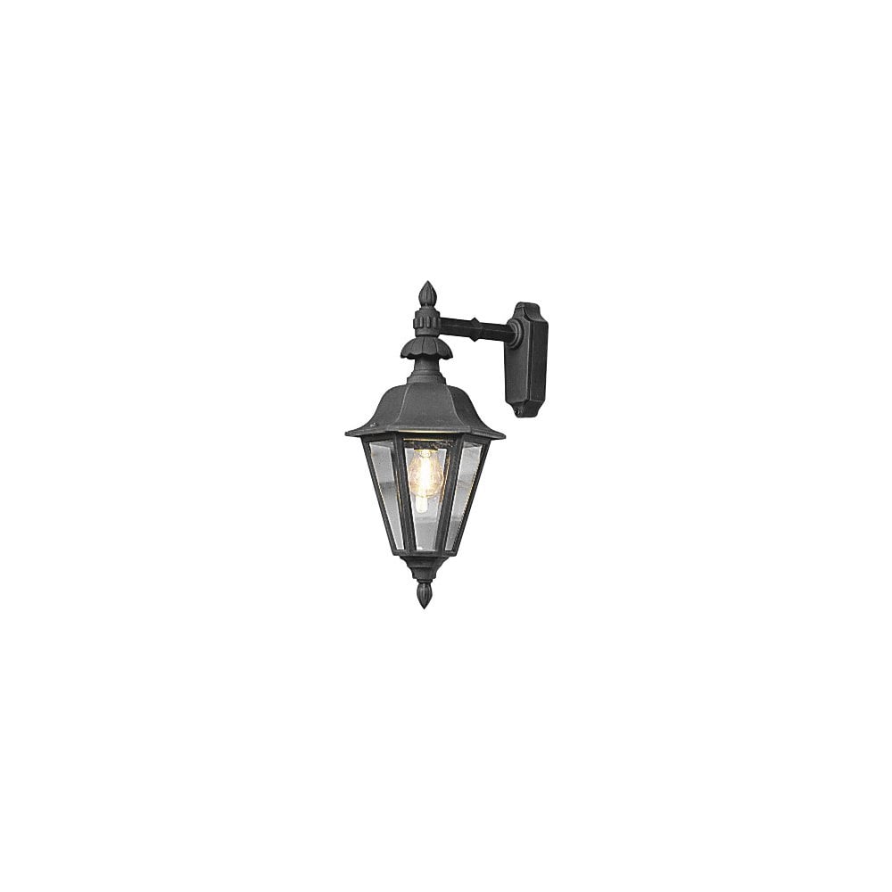 Konstsmide Pallas Large Down Wall Light - Matt Black