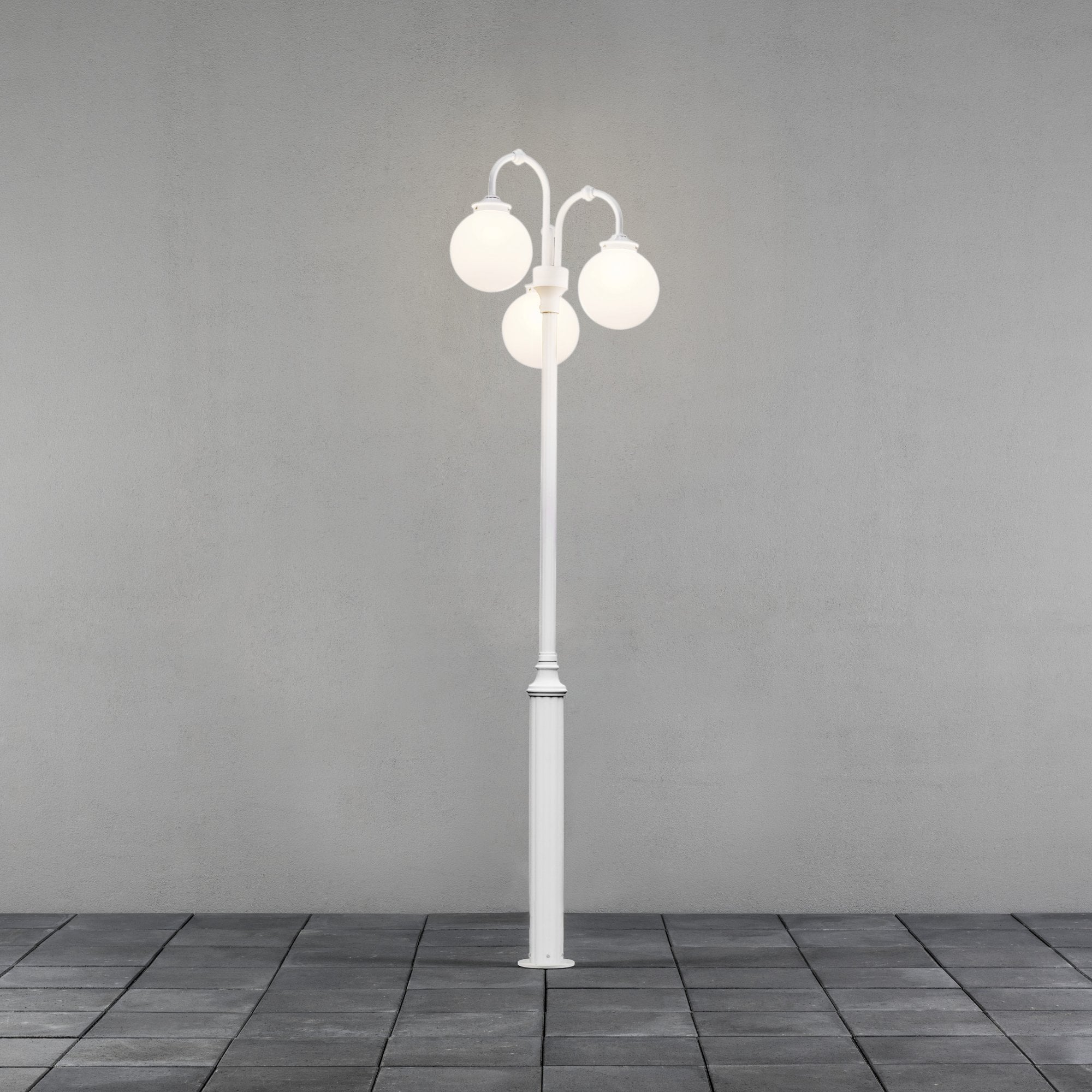 Konstsmide Arcturus Triple Head - Matt White - Head Only