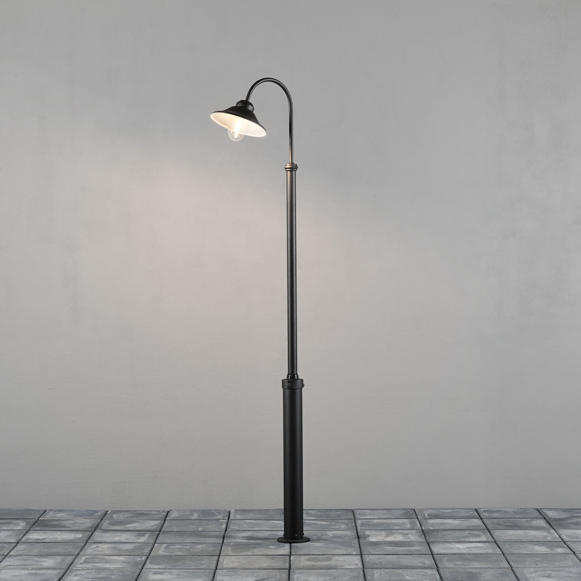 Konstsmide Vega Lampost (With Taurus Column) - Matt Black