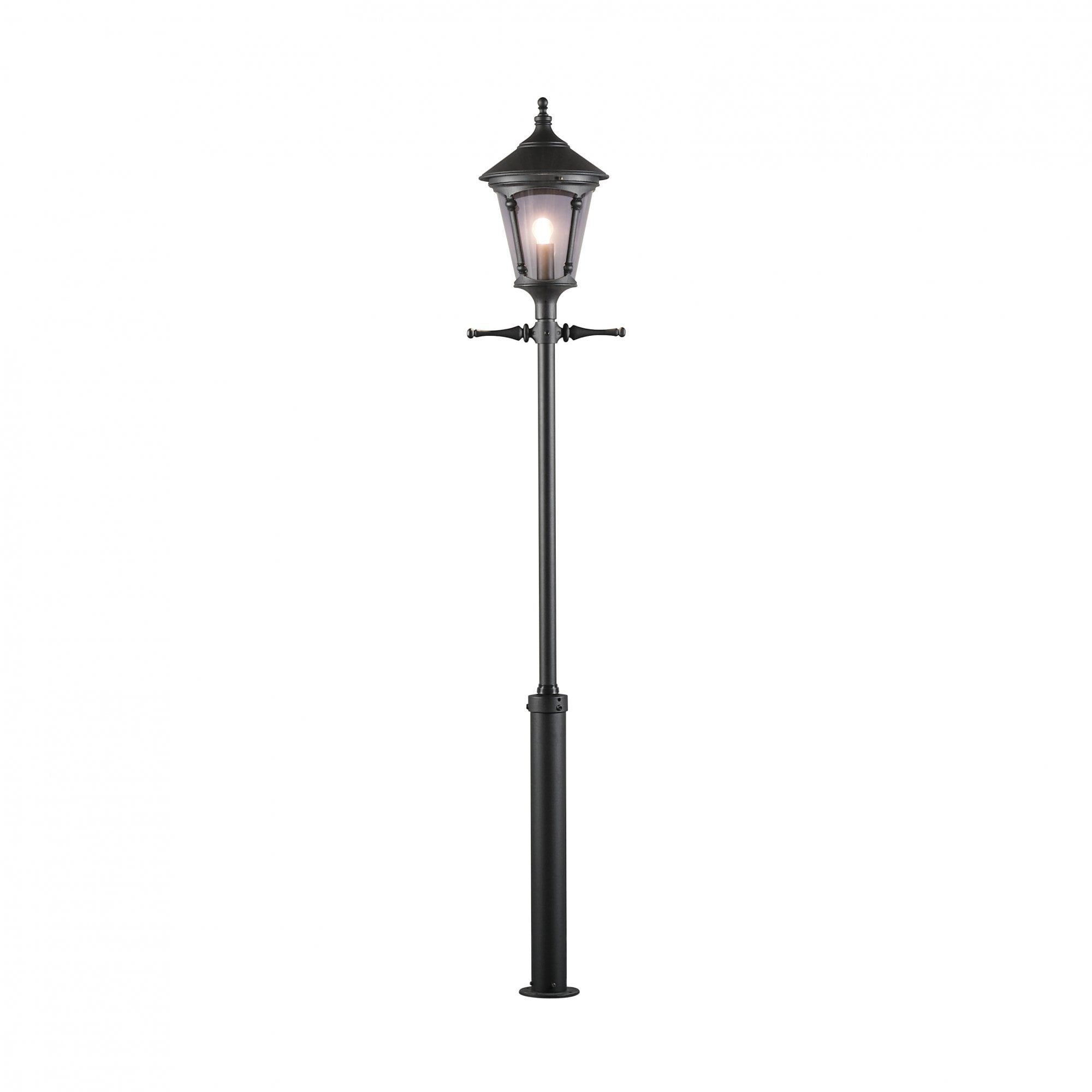 Konstsmide Virgo Lampost (With Taurus Column) - Matt Black