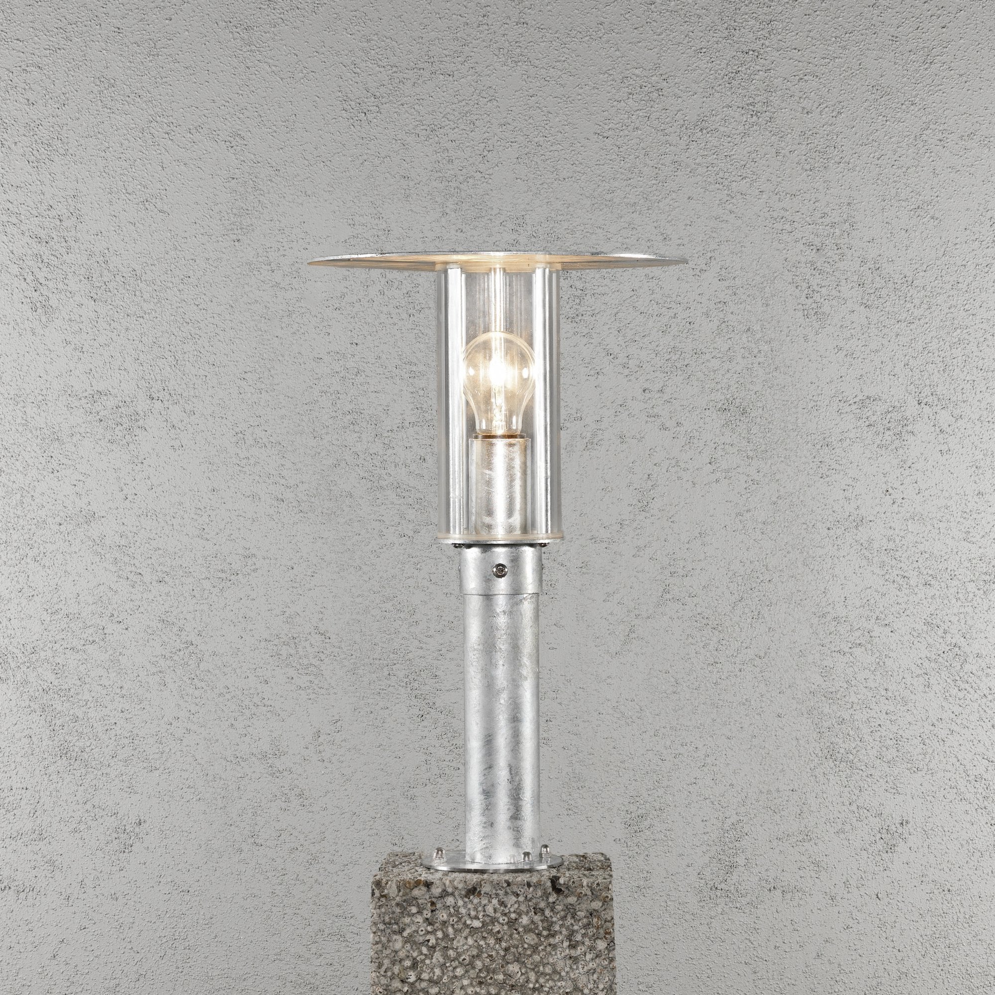 Konstsmide Mode Gate Post - Galvanised