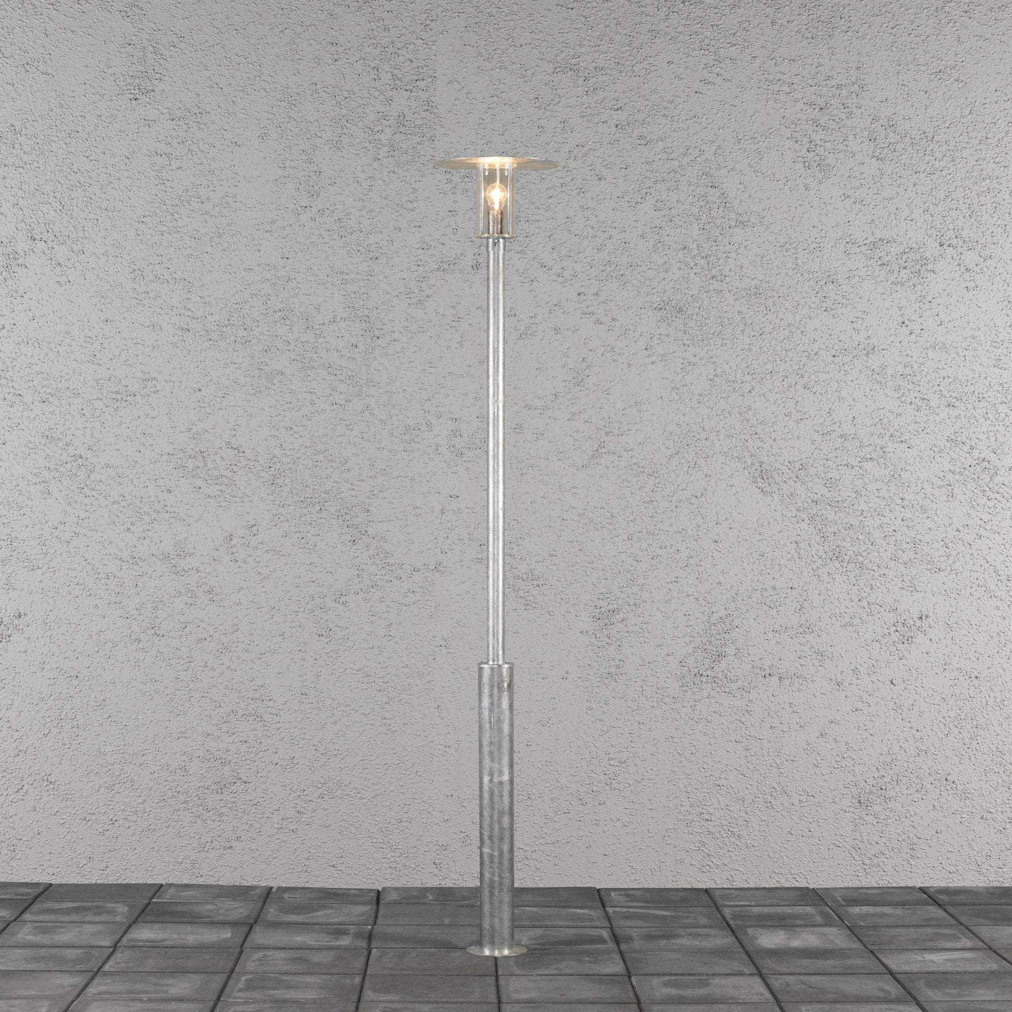 Konstsmide Mode Large Pole Light - Galvanised