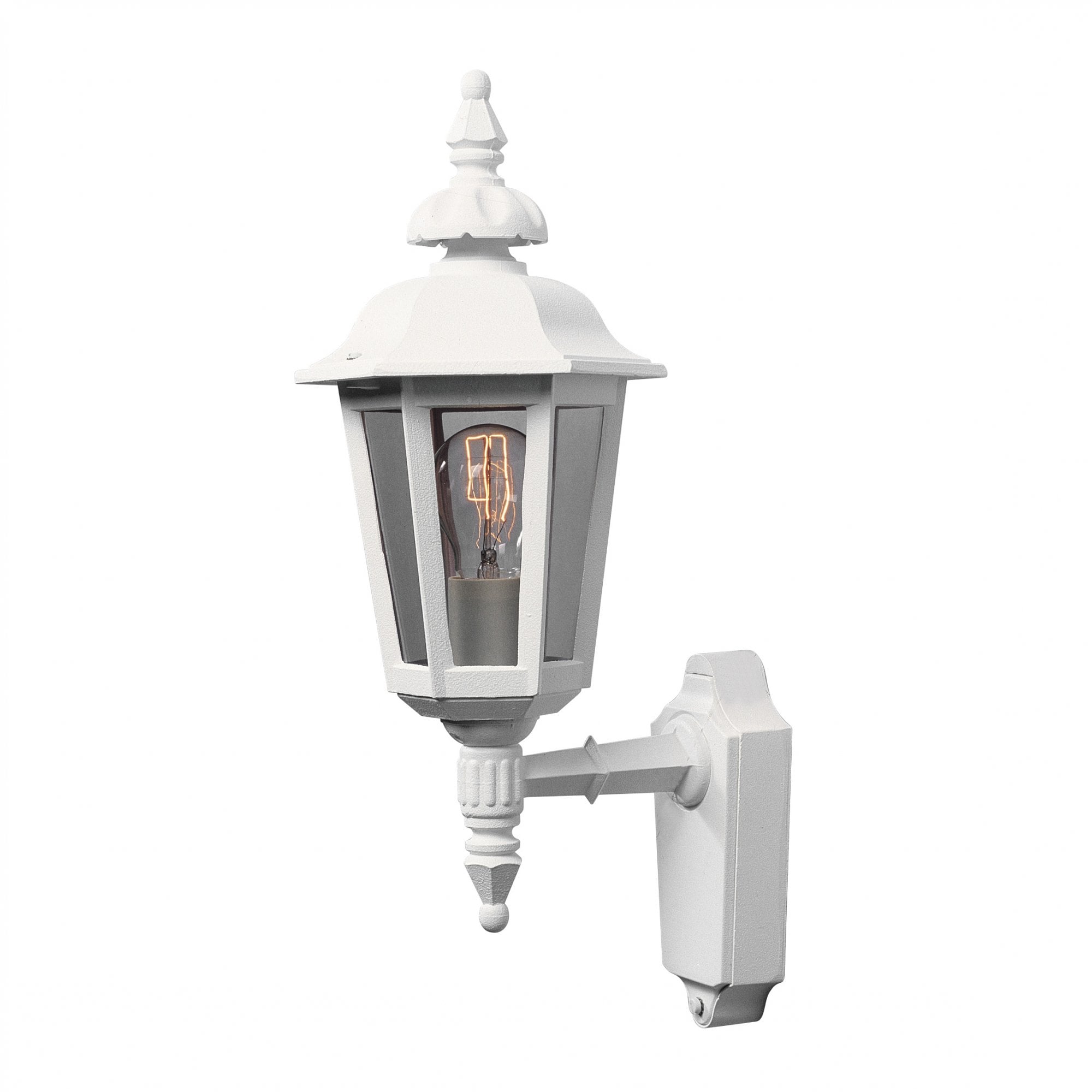Konstsmide Pallas Small Up Wall Light - Matt White