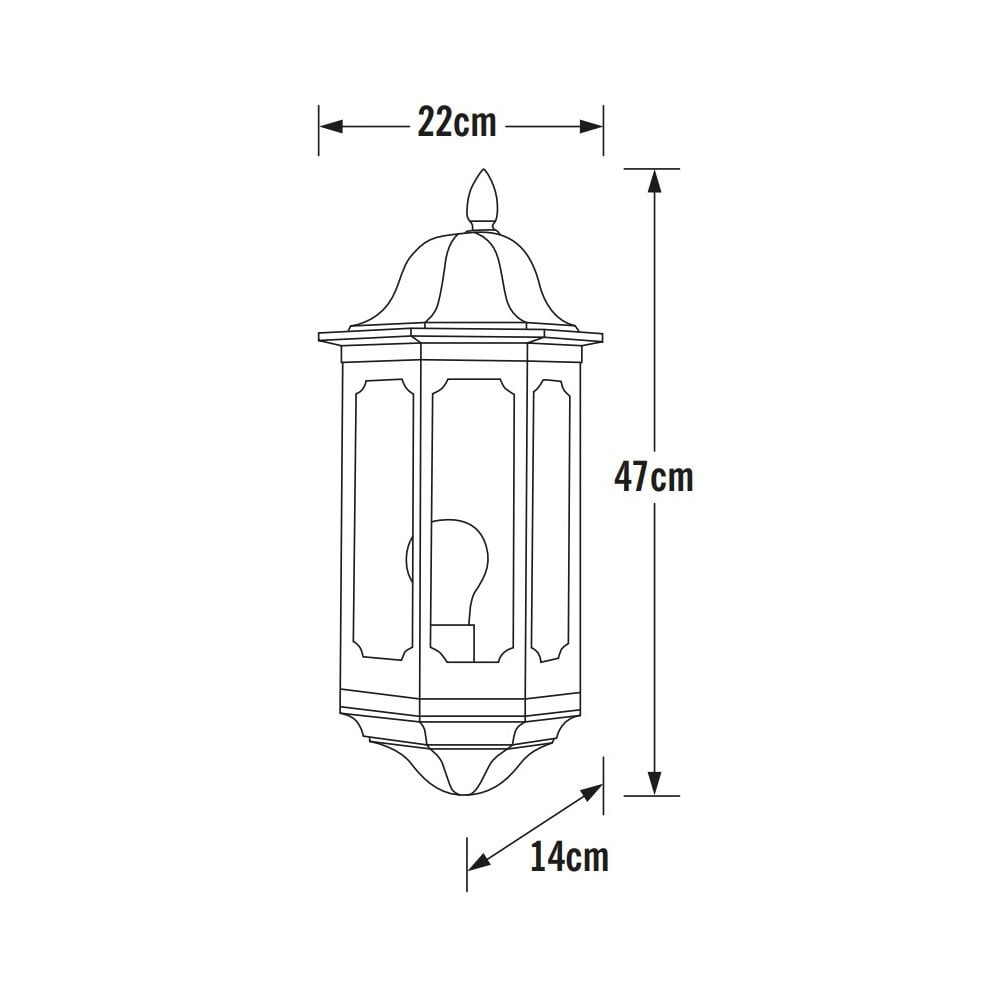Konstsmide Pallas Flush Half Lantern - Matt White