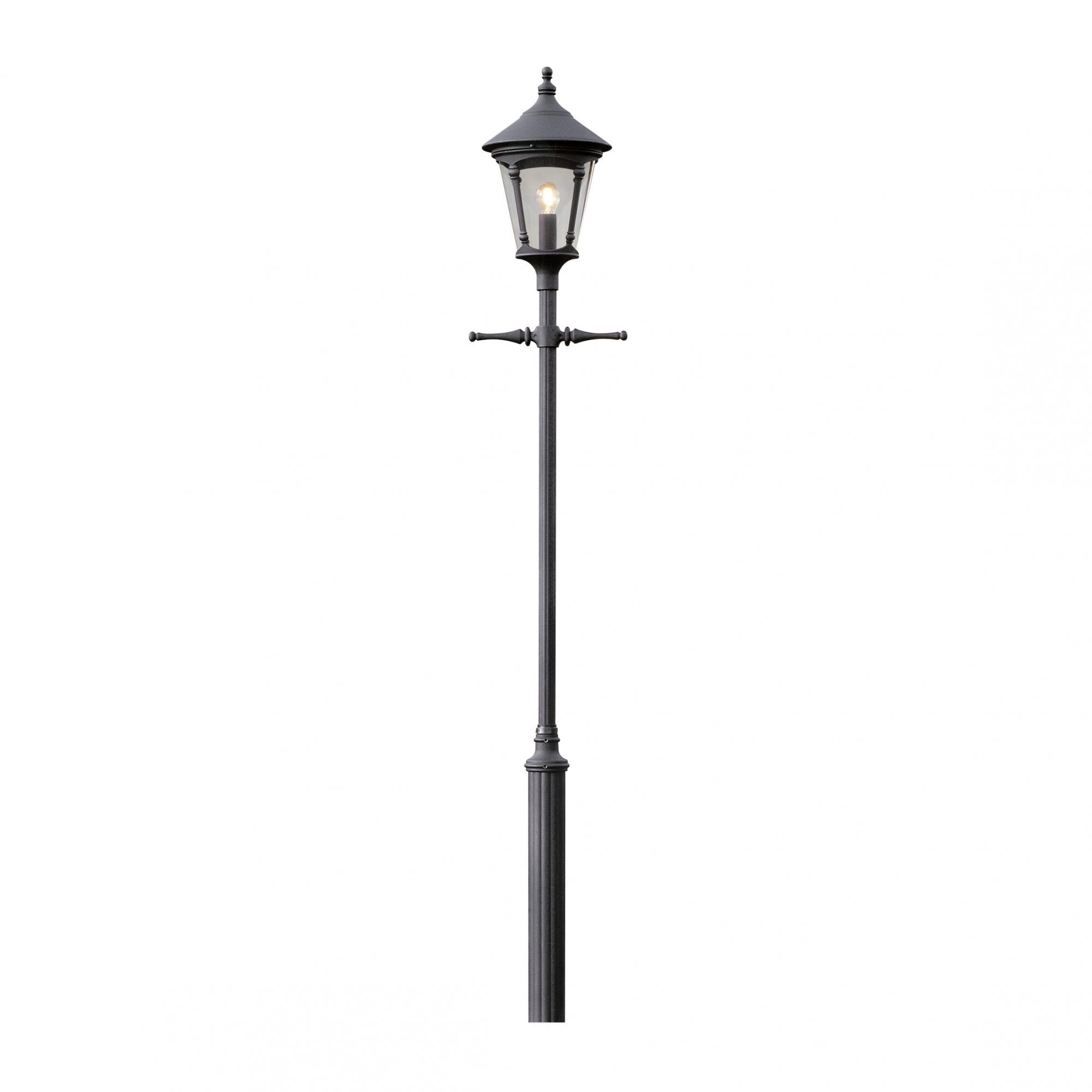 Konstsmide Virgo Large Single Head - Matt Black - Head Only