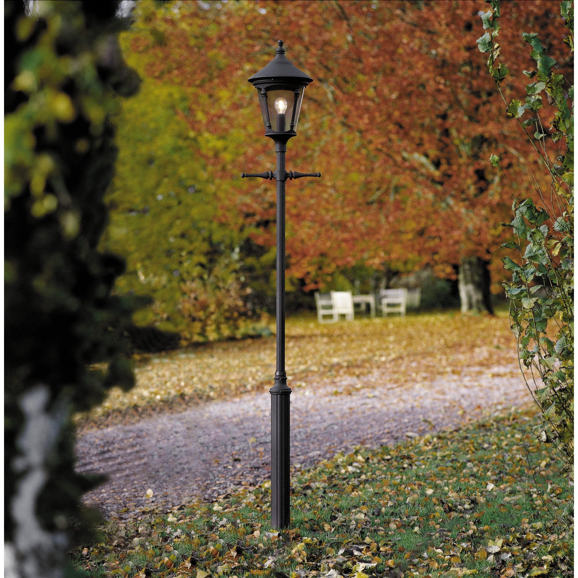 Konstsmide Virgo Large Single Head - Matt Black - Head Only