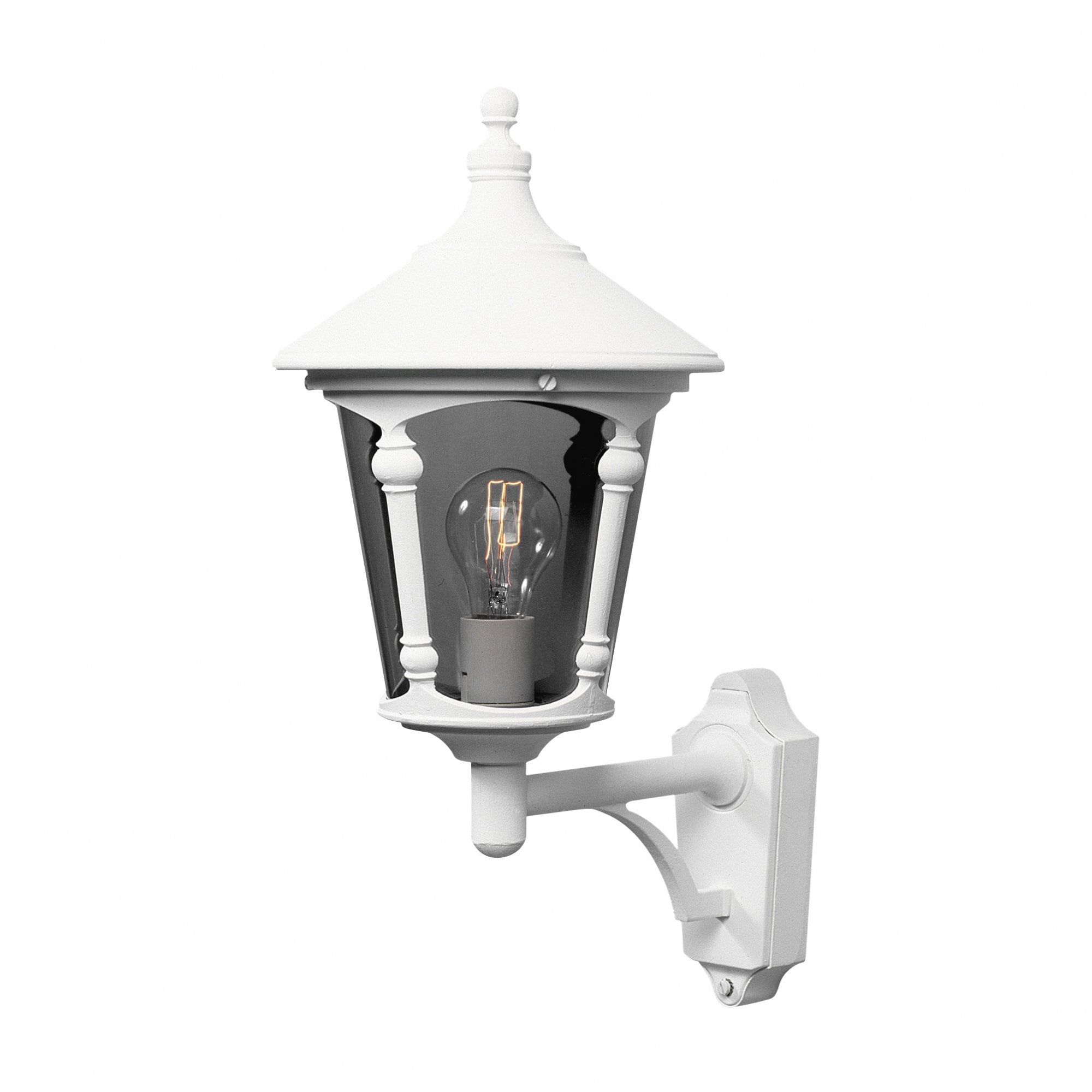 Konstsmide Virgo Up Wall Light - Matt White