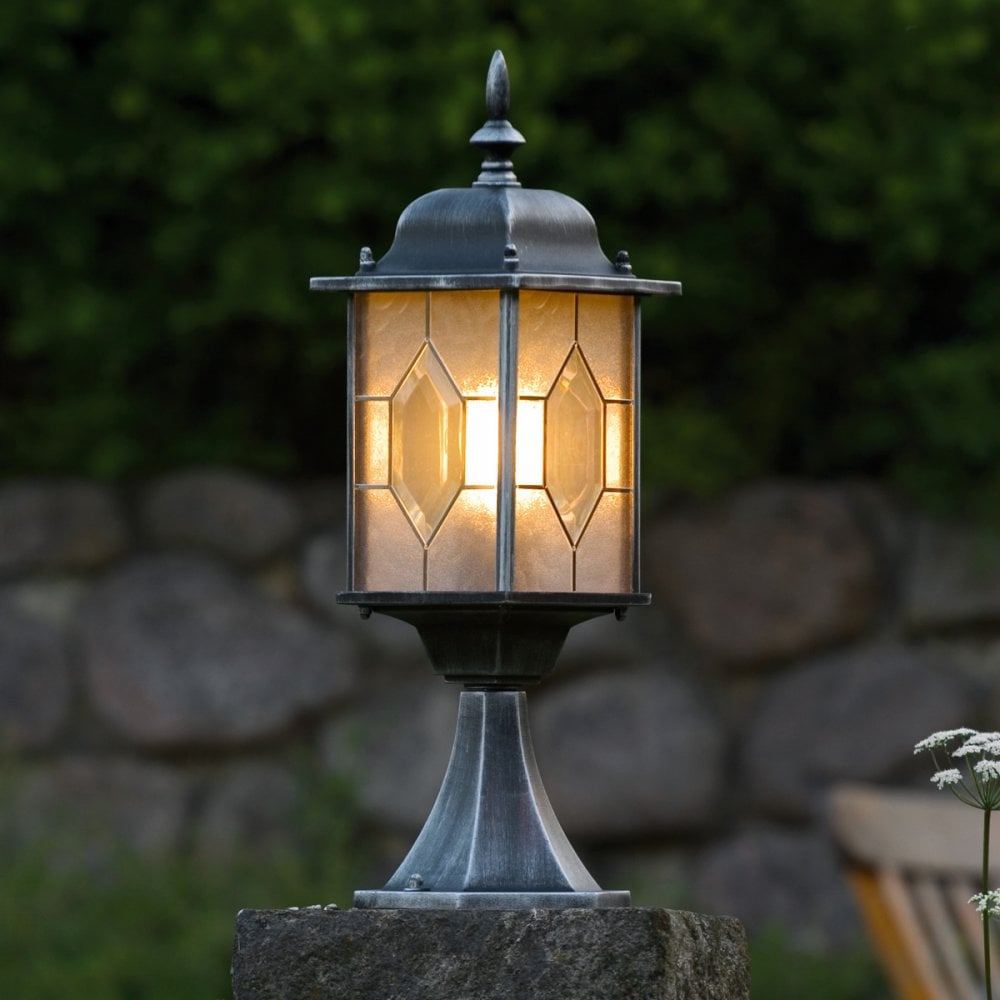 Konstsmide Milano Gate Post - Black