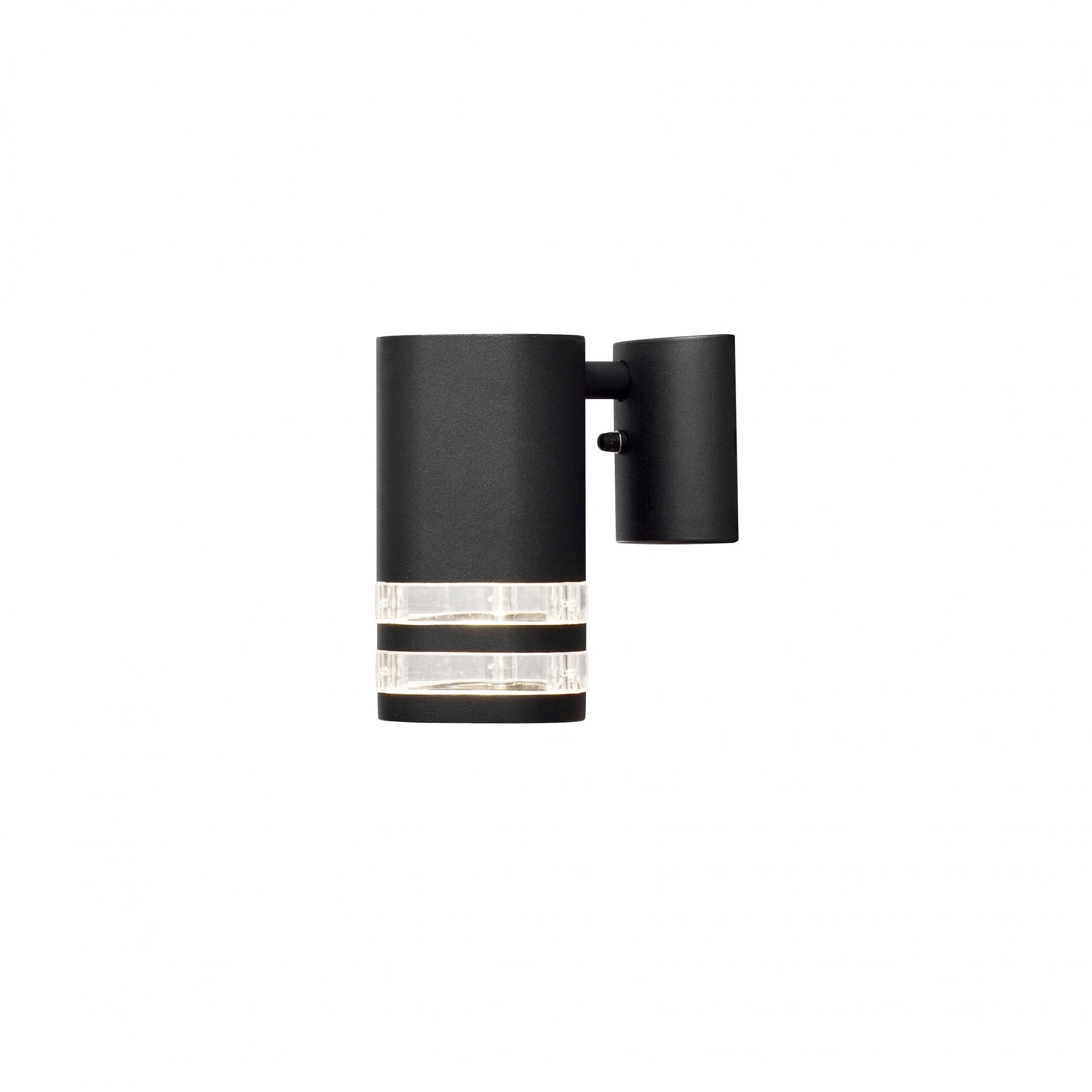 Konstsmide Modena Double Ring Down Wall Light - Matt Black