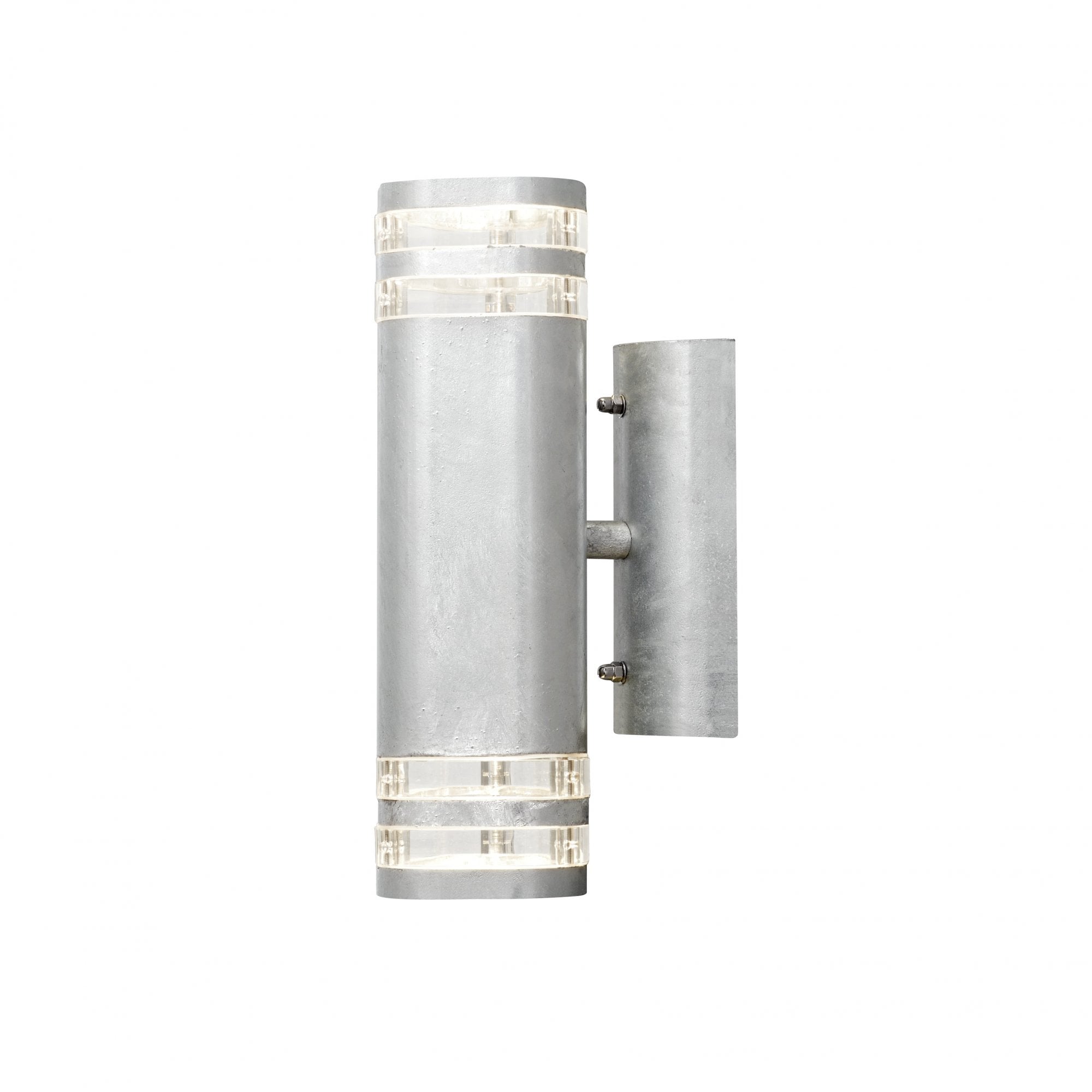 Konstsmide Modena Double Ring Up/Down Wall Light - Galvanised