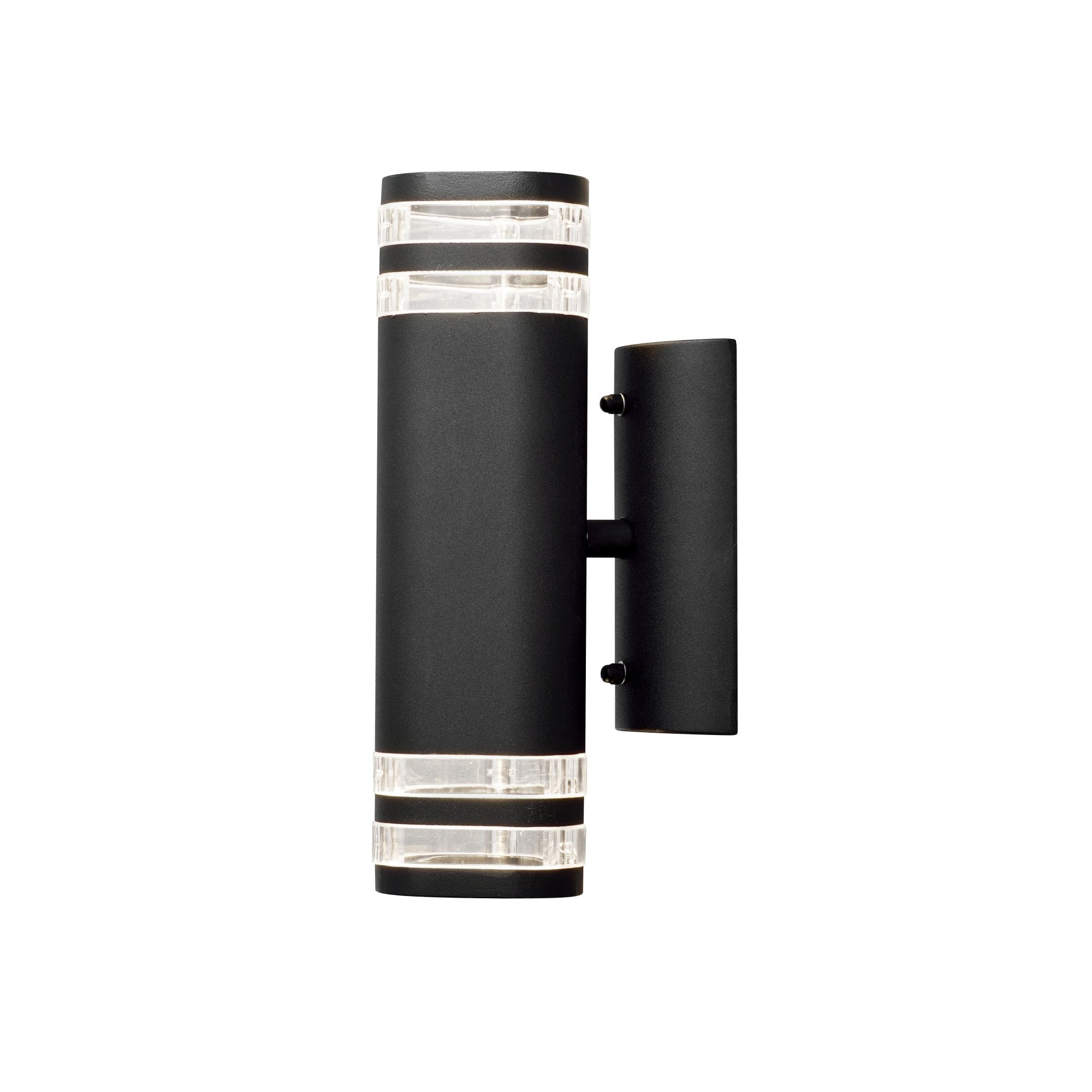 Konstsmide Modena Double Ring Up/Down Wall Light - Matt Black