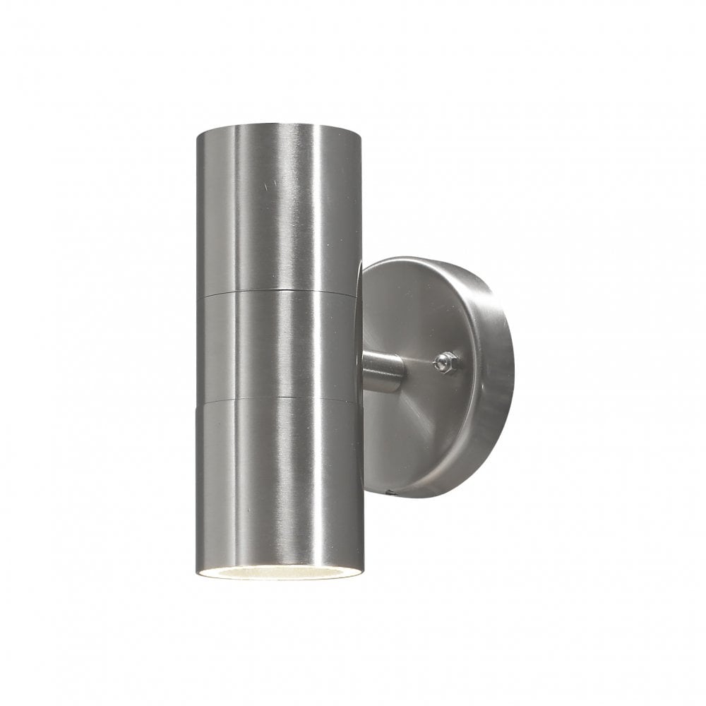 Konstsmide Modena 17cm Up/Down Wall Light - Stainless Steel