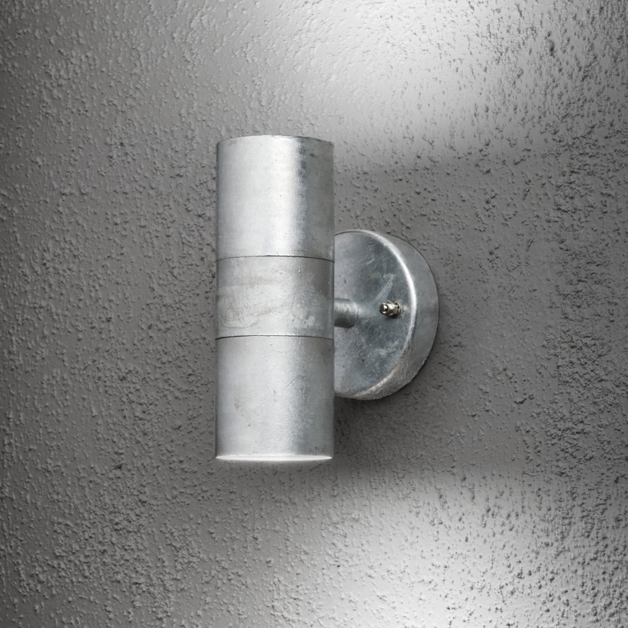 Konstsmide Modena 17cm Up/Down Wall Light - Galvanised Steel
