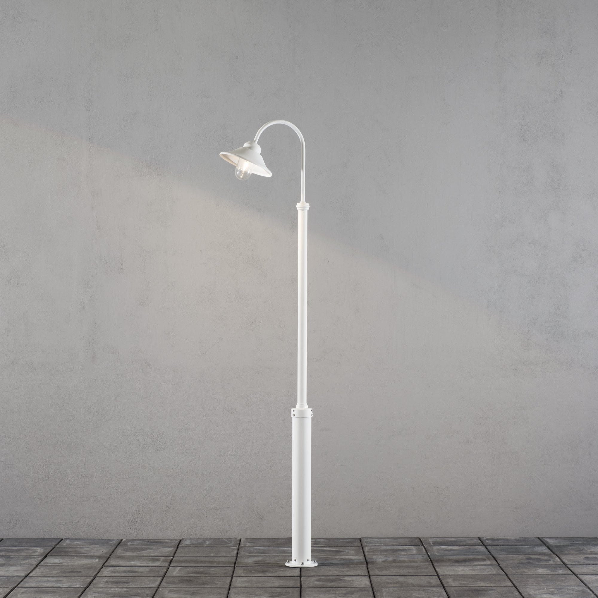 Konstsmide Vega Lampost (With Taurus Column) - Matt White