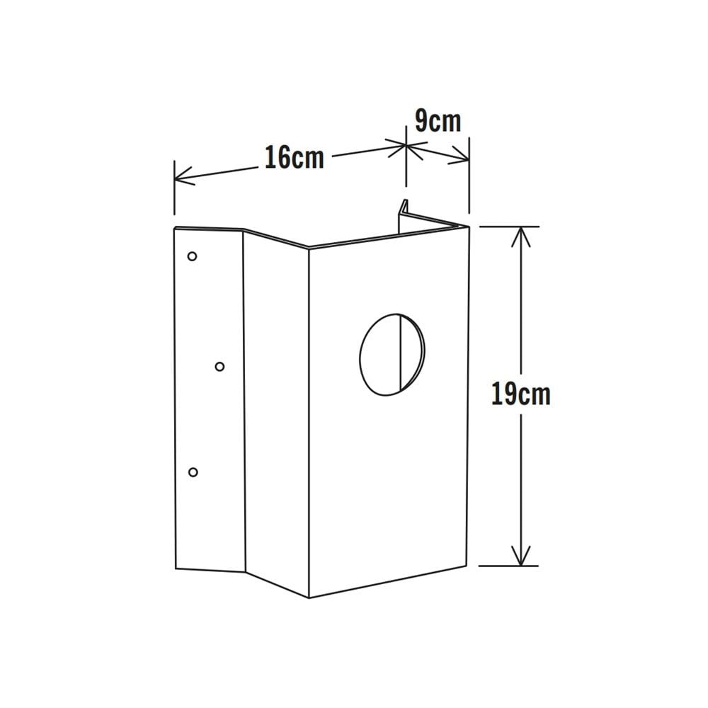 Konstsmide Corner Bracket for All Konstsmide Lanterns - Matt White