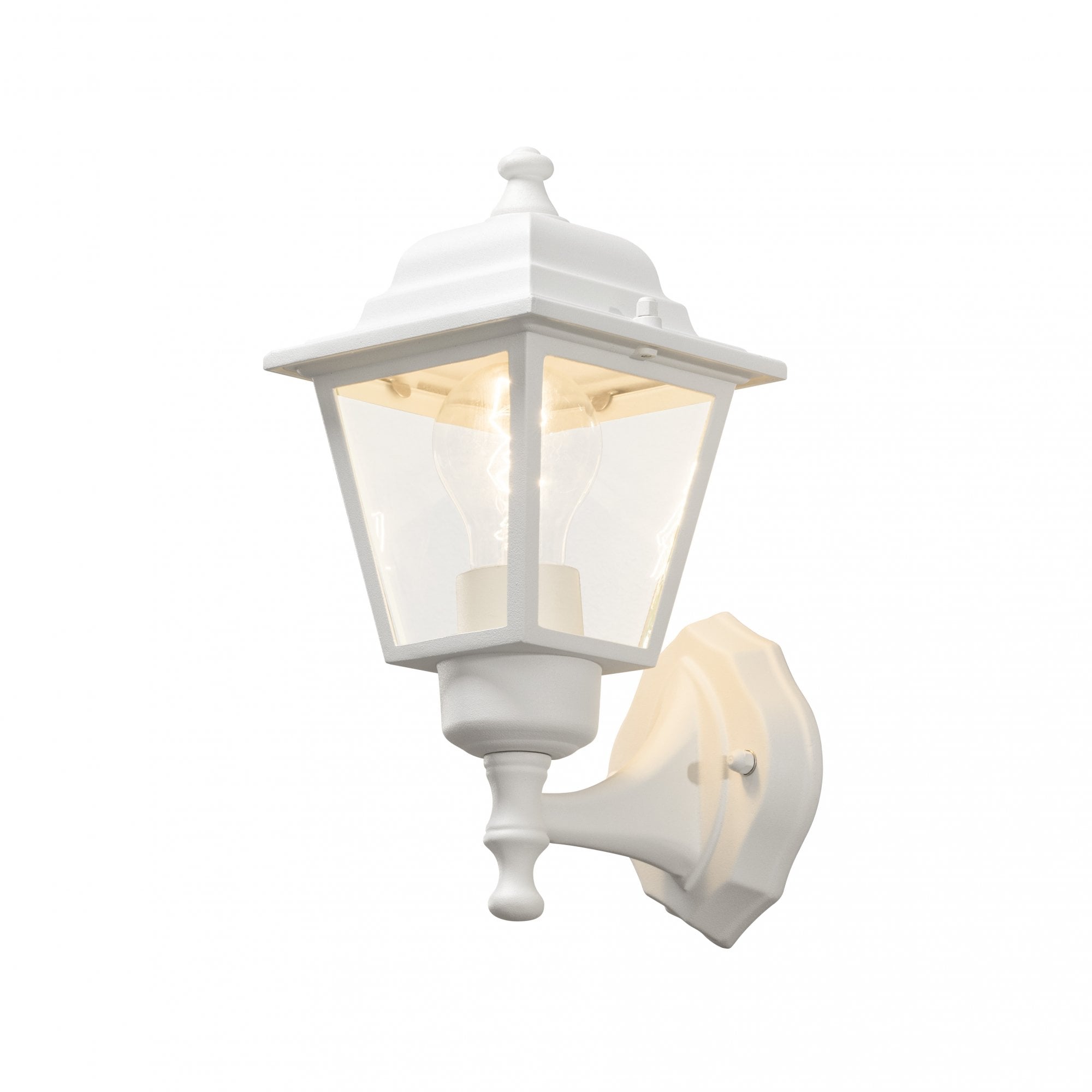 Konstsmide Budget Up Square Wall Light - Matt White