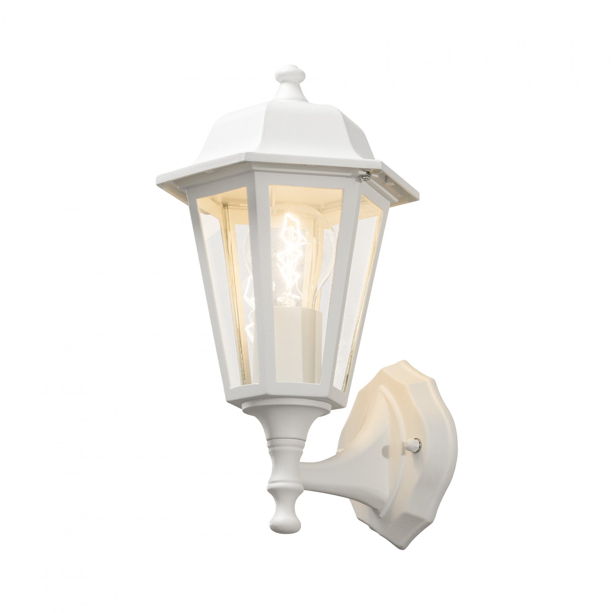 Konstsmide Budget Up Wall Light - Matt White