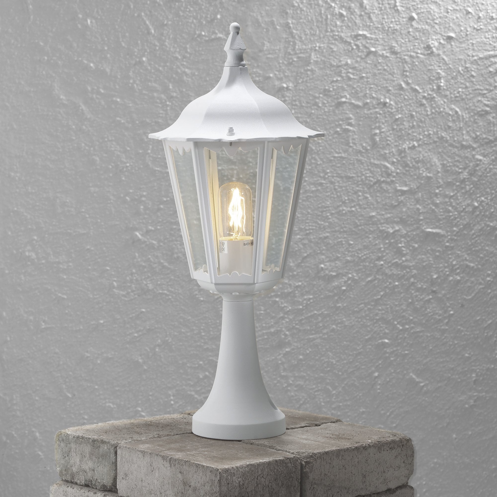 Konstsmide Firenze Post Light - Matt White