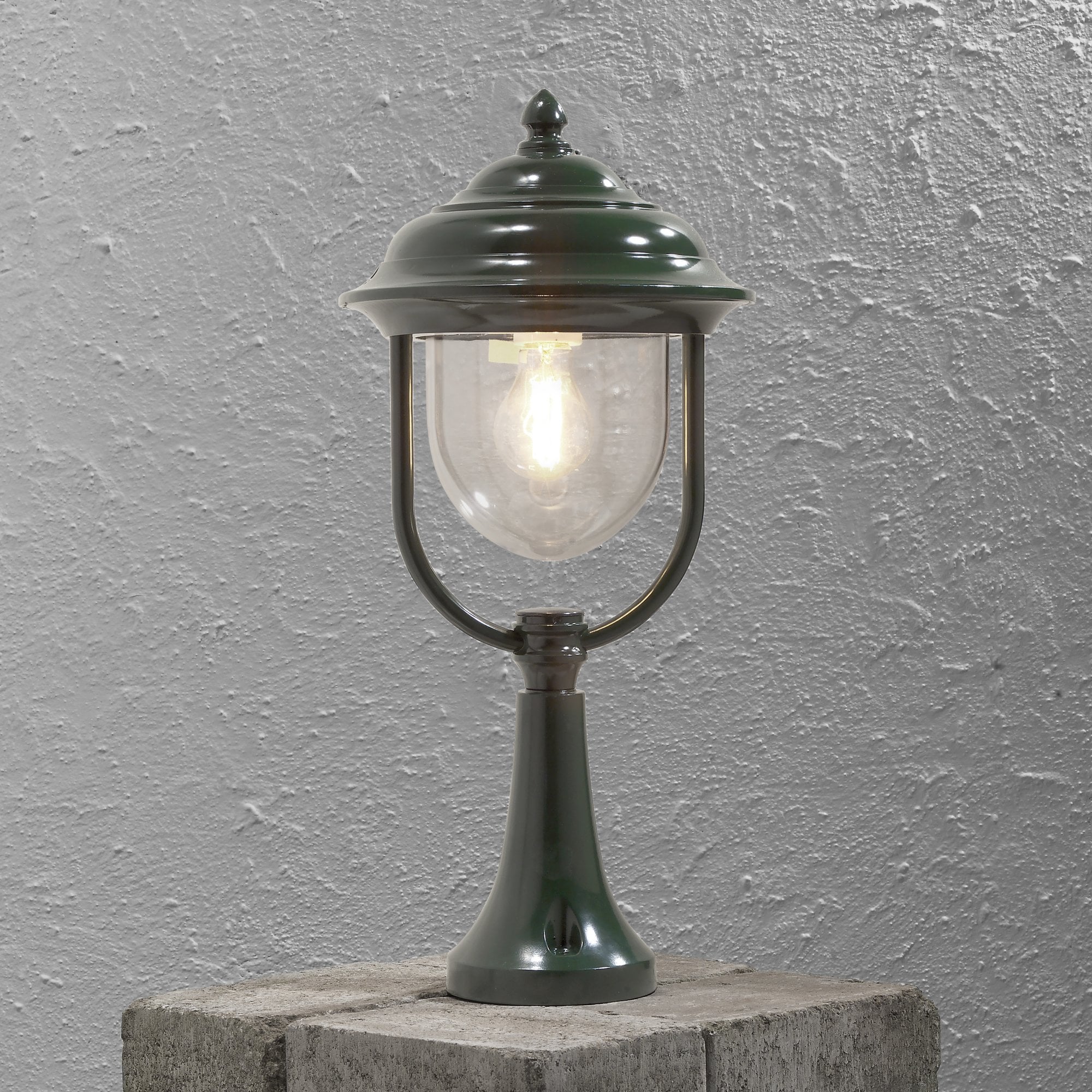 Konstsmide Parma Gate Post - Green