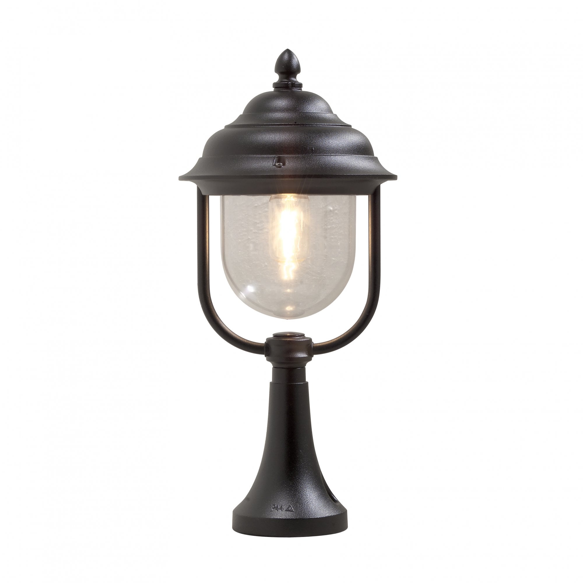 Konstsmide Parma Gate Post - Matt Black