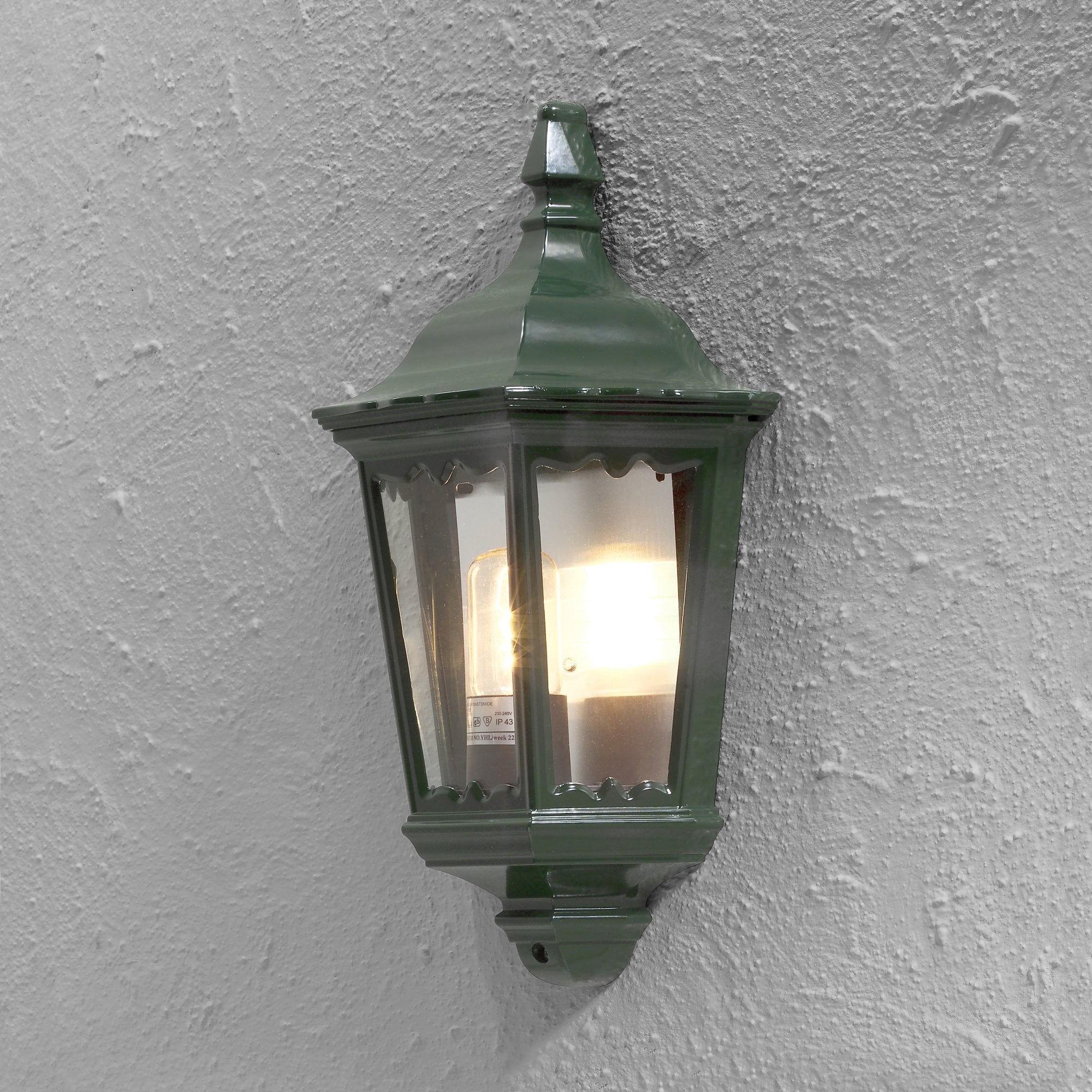 Konstsmide Firenze Flush Half Lantern - Green