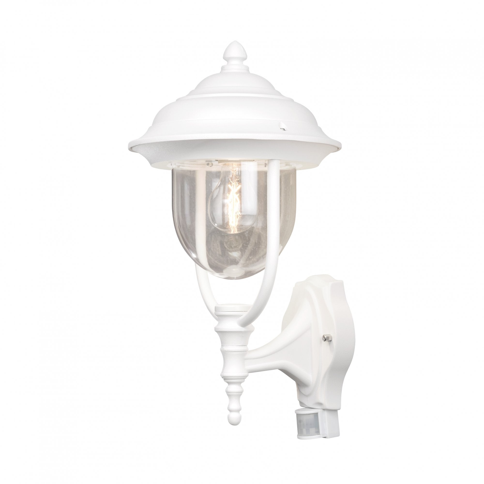 Konstsmide Parma Up Wall Light With PIR - Matt White