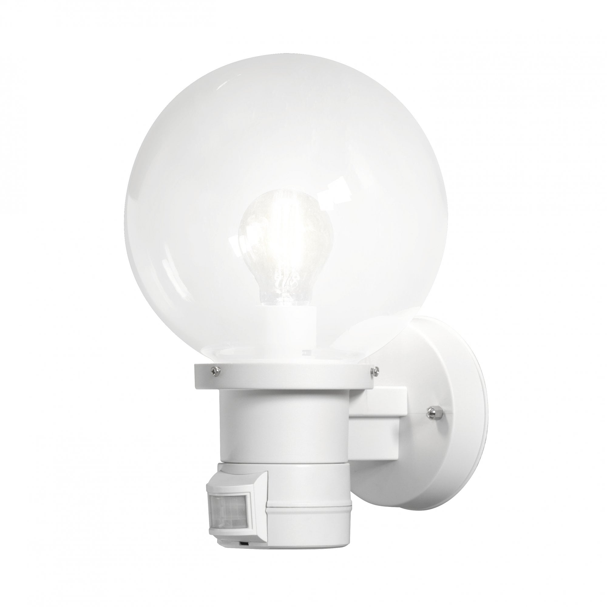 Konstsmide Nemi Up Wall Light with PIR - Matt White