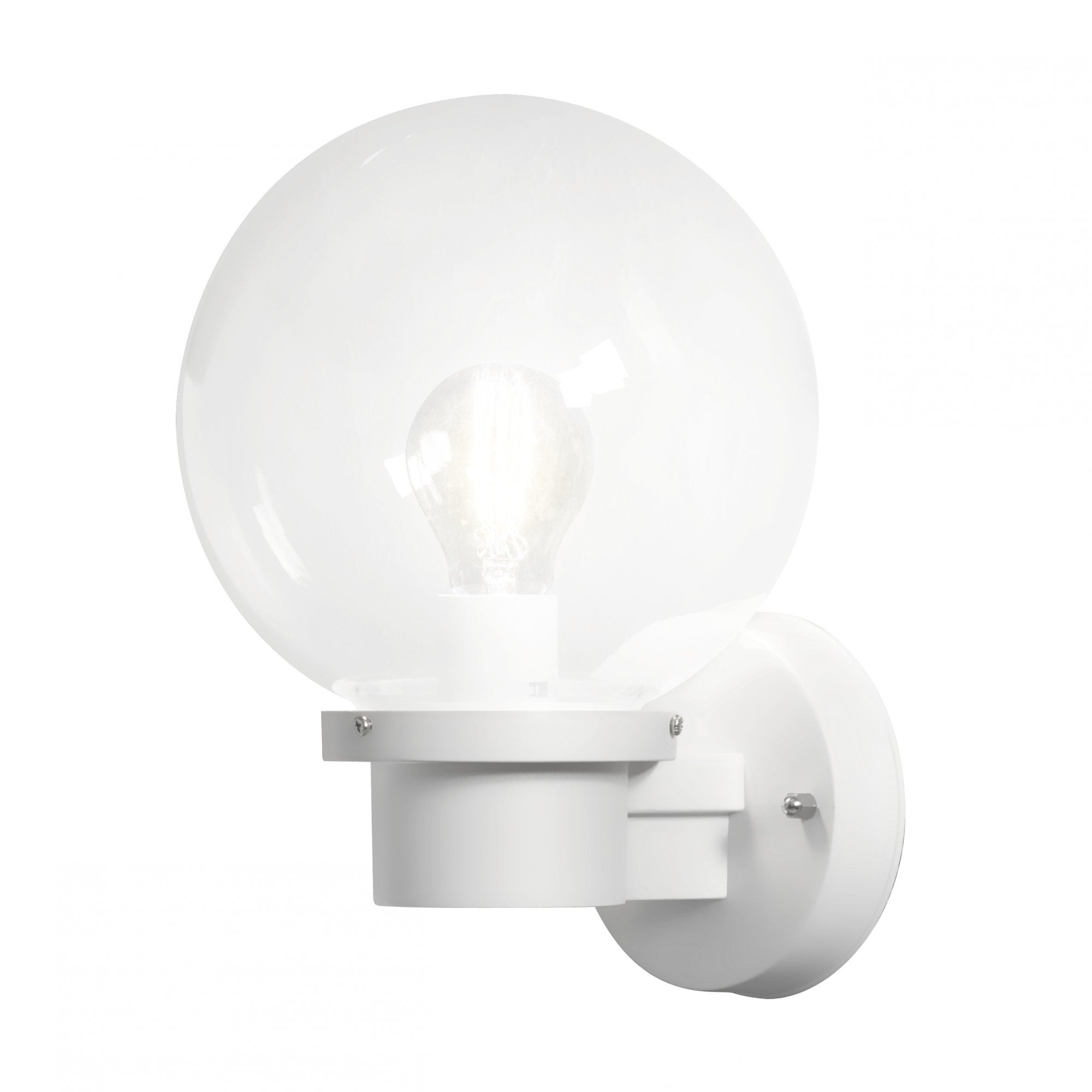 Konstsmide Nemi Up Wall Light with Dusk to Dawn Sensor - Matt White