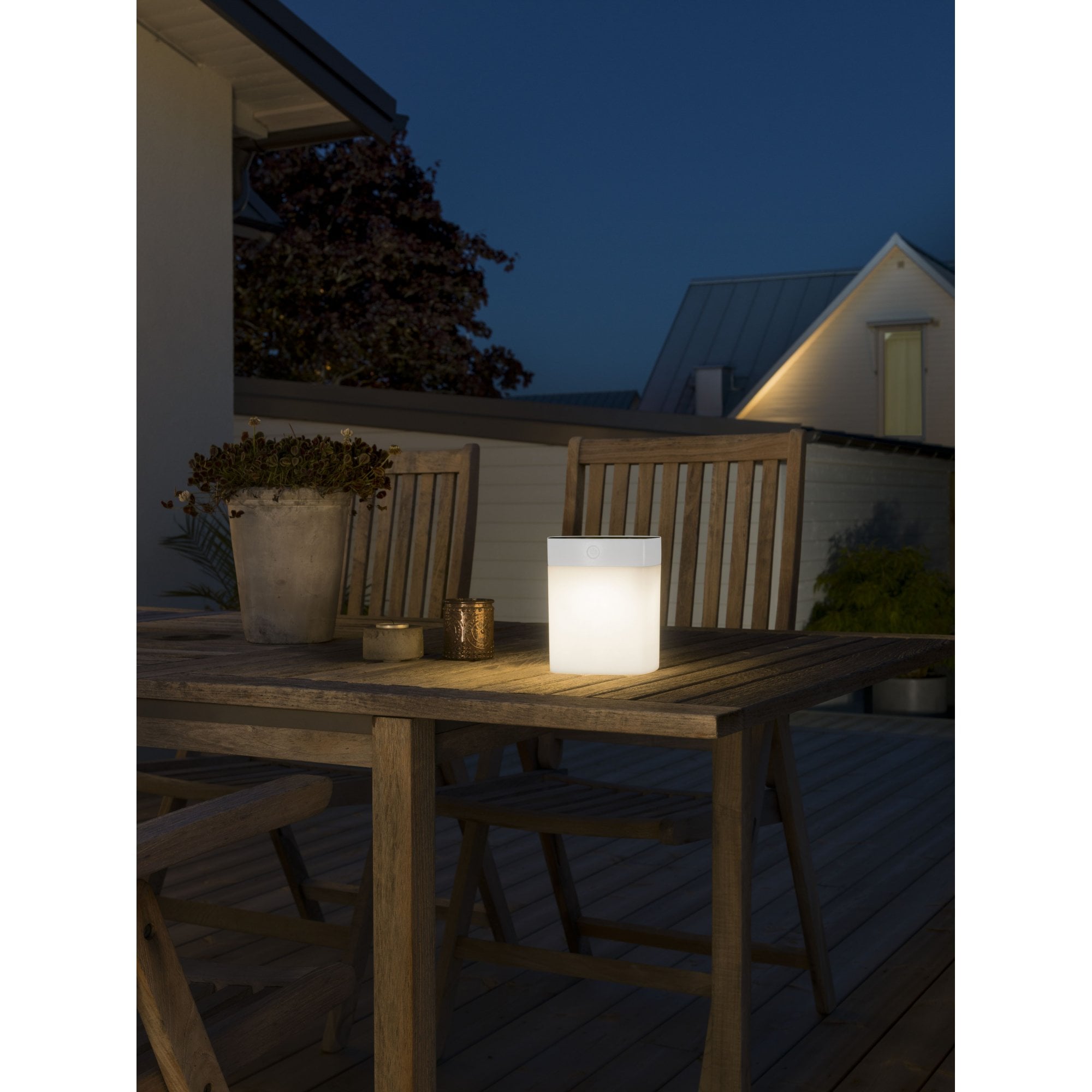 Konstsmide Assisi Solar Table Light - White