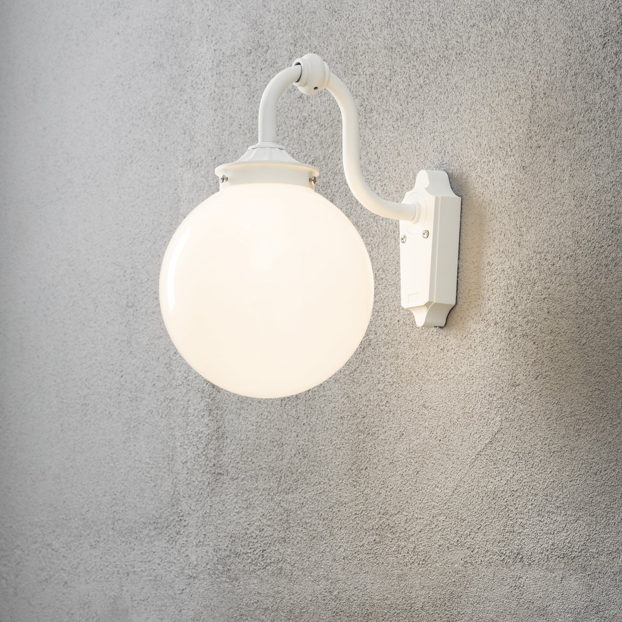 Konstsmide Spare 250mm Glass Globe for Arcturus/Orion - Opal - Shade Only