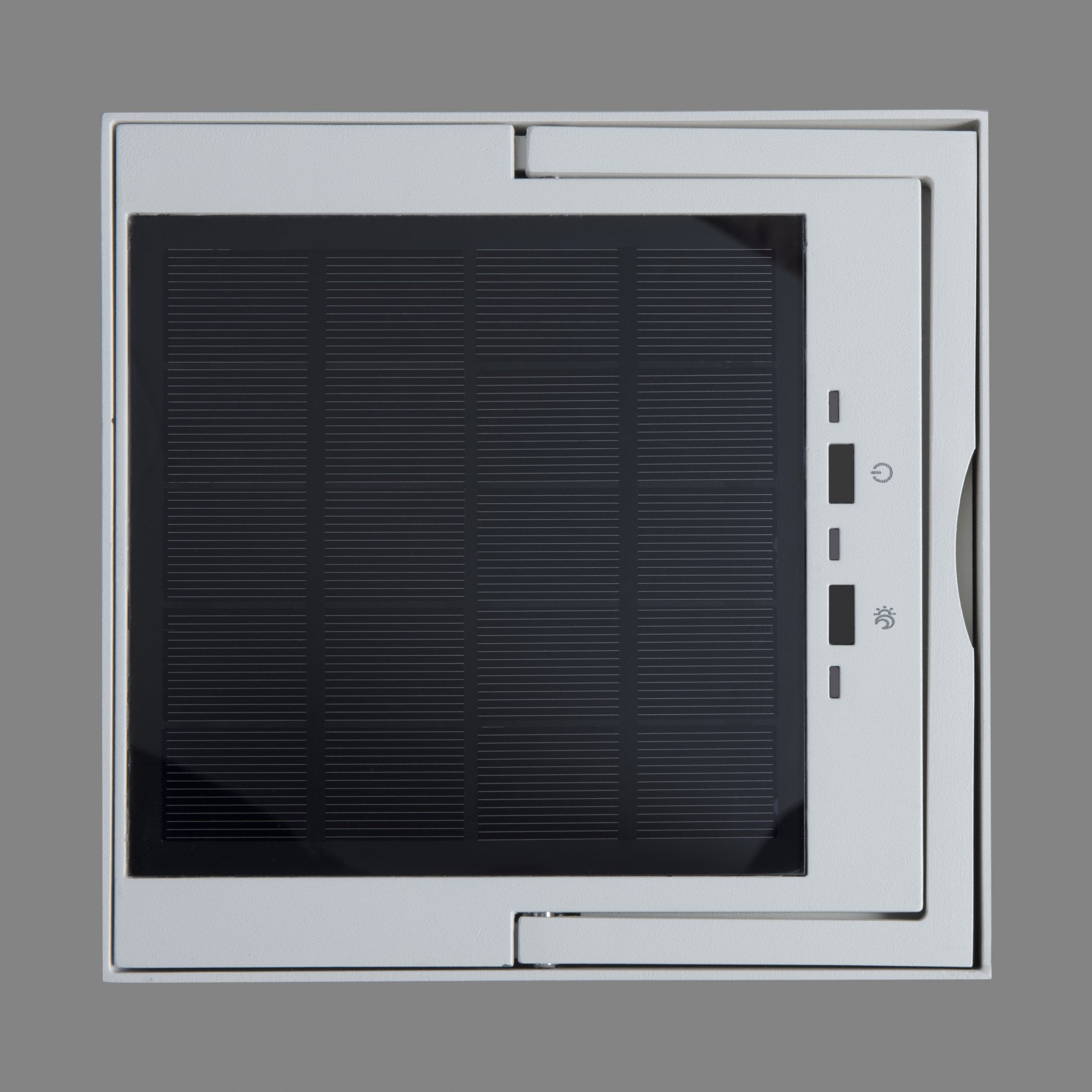 Konstsmide Portofino Solar Lantern with USB - Matt White