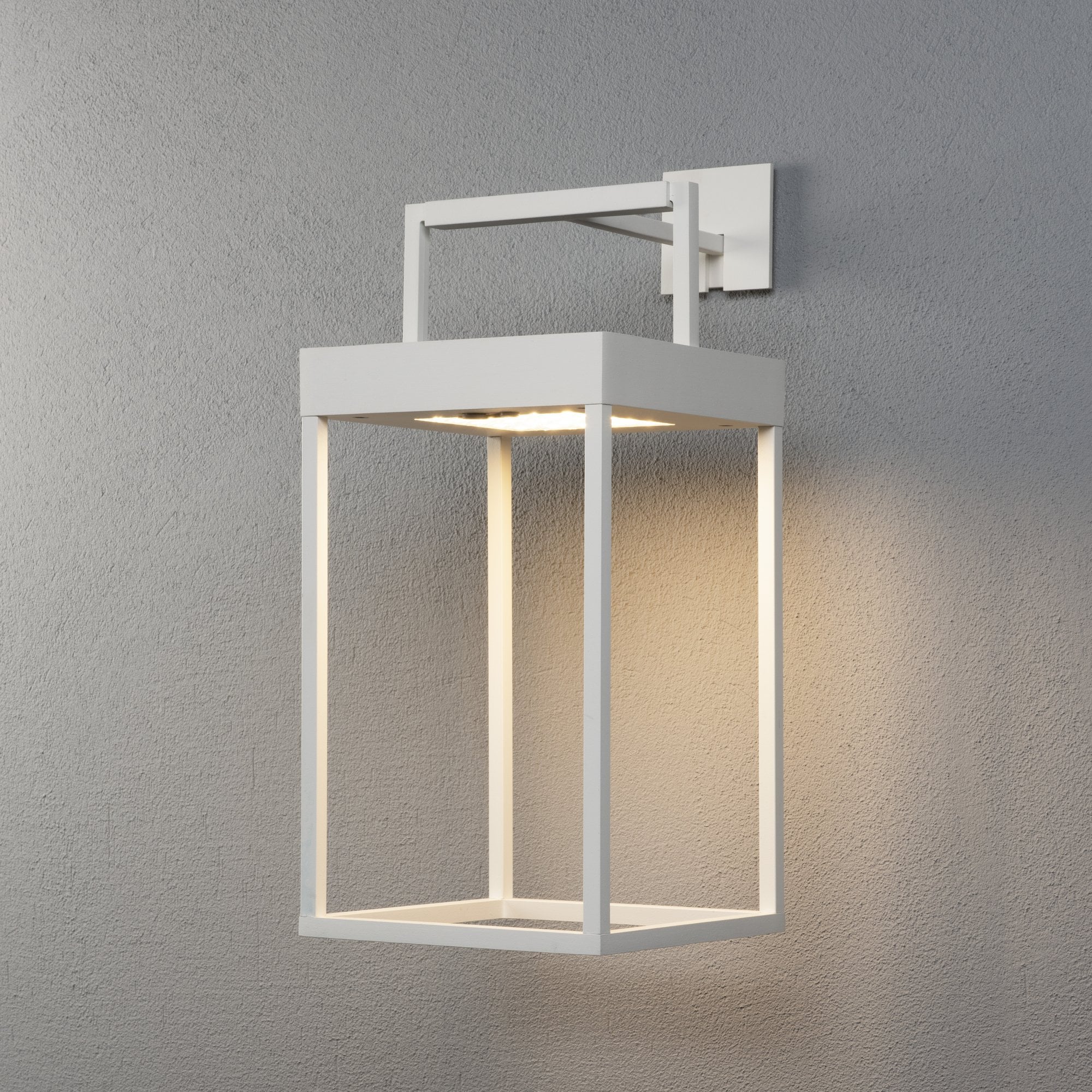 Konstsmide Portofino Solar Lantern with USB - Matt White