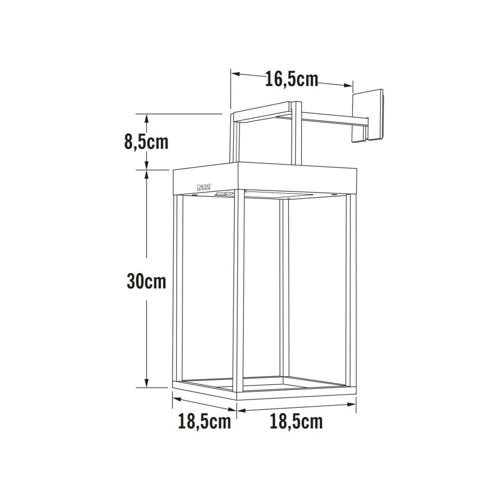 Konstsmide Portofino Solar Lantern with USB - Matt White