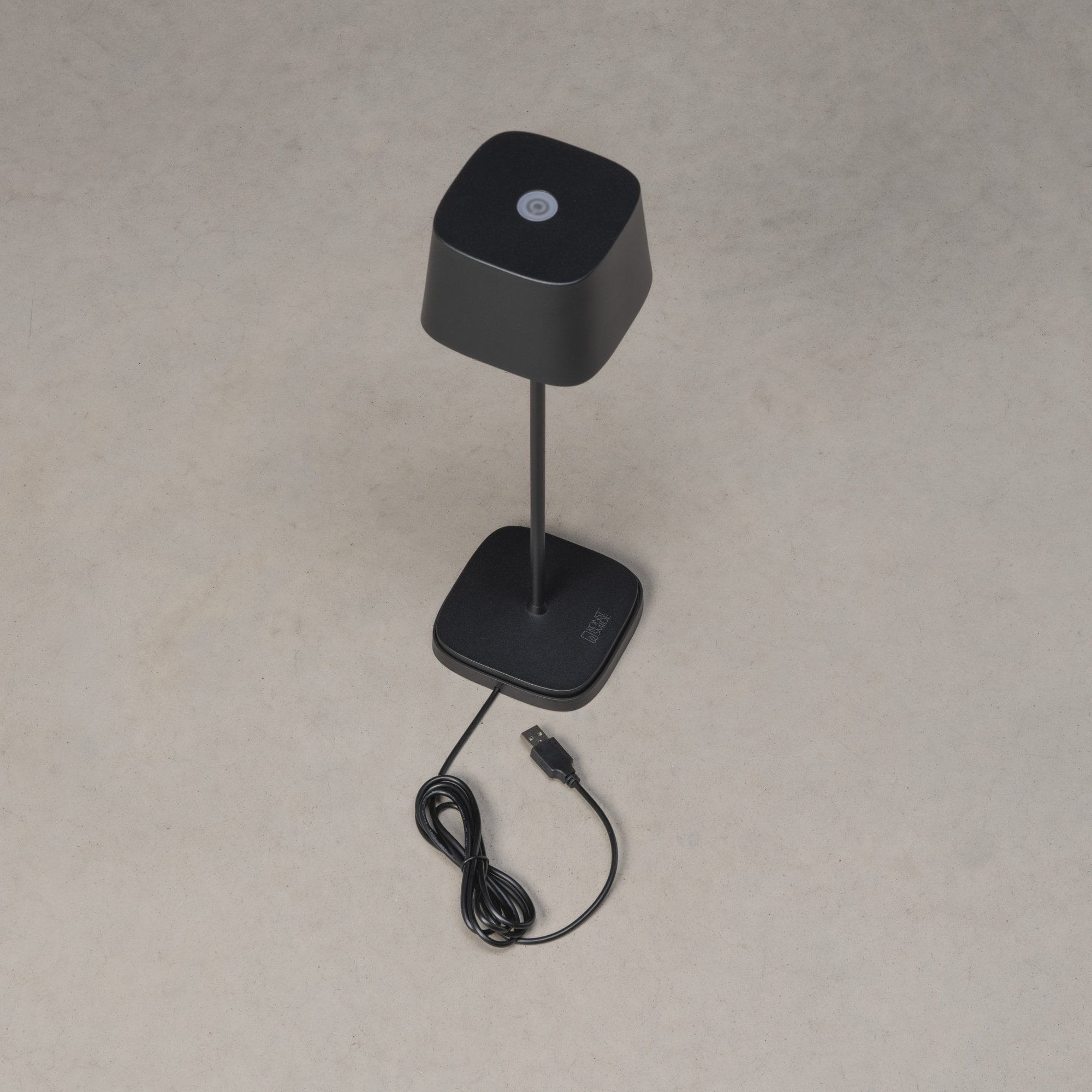 Konstsmide Capri LED Table Lamp with USB - Matt Black