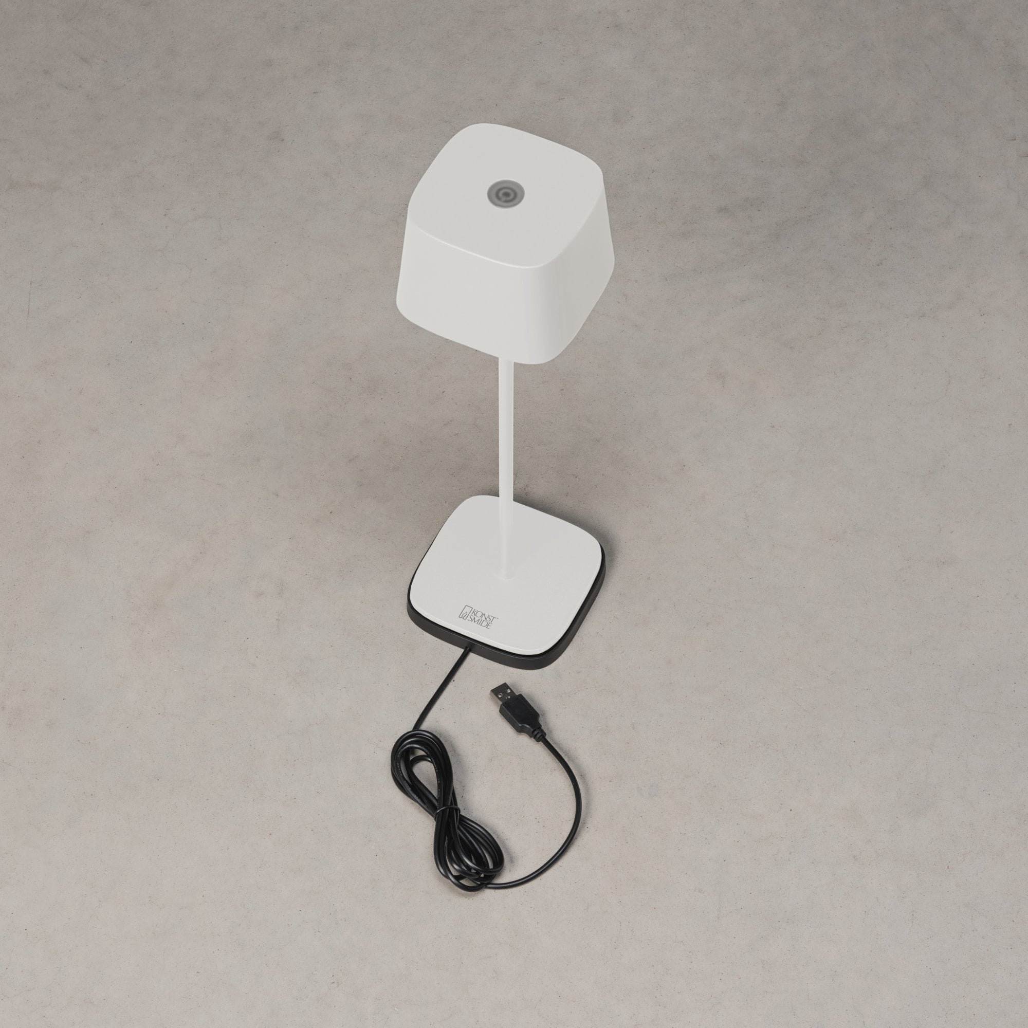 Konstsmide Capri LED Table Lamp with USB - Matt White