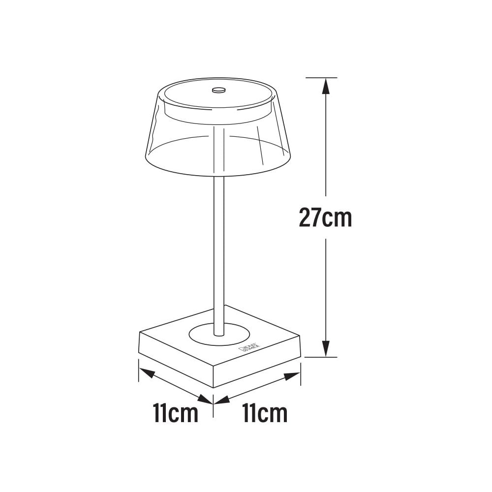 Konstsmide Scilla Table Lamp with USB - Matt White