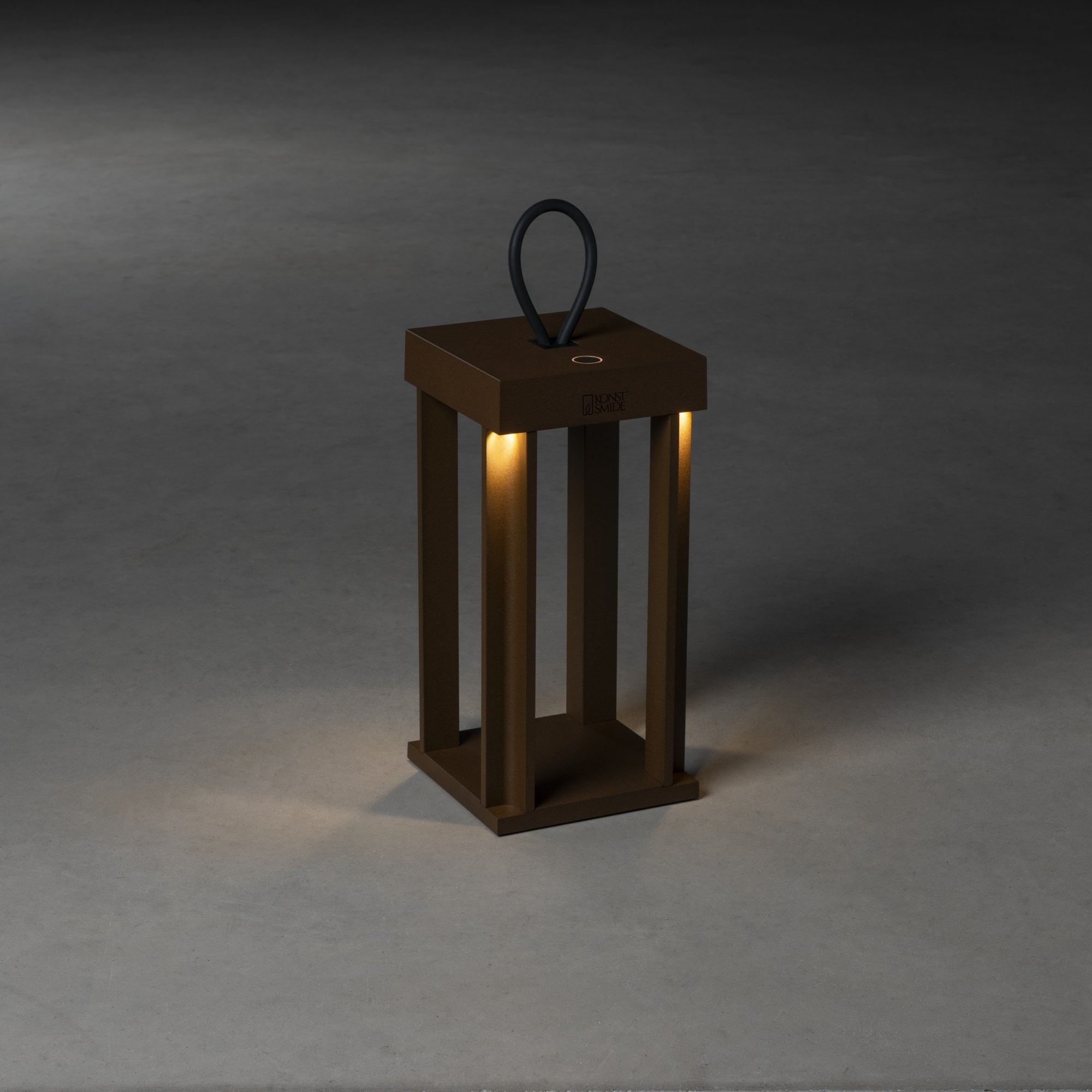 Konstsmide Cannes Outdoor Lantern With USB - Rust