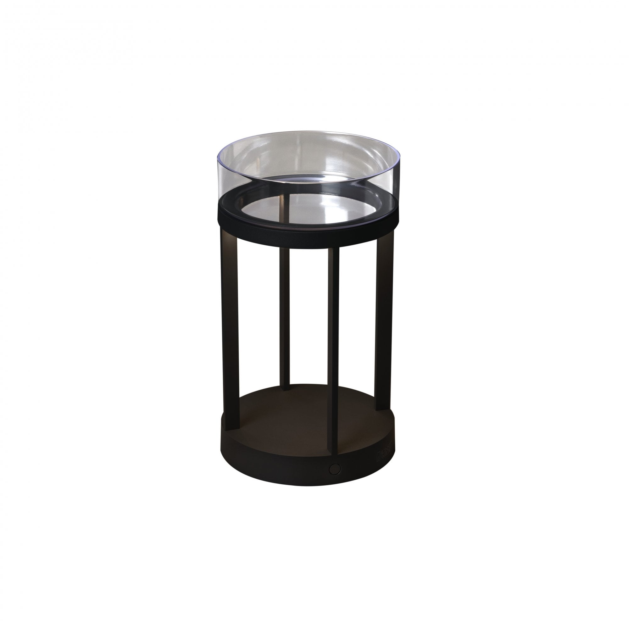 Konstsmide Chieti Outdoor Lantern with USB - Matt Black